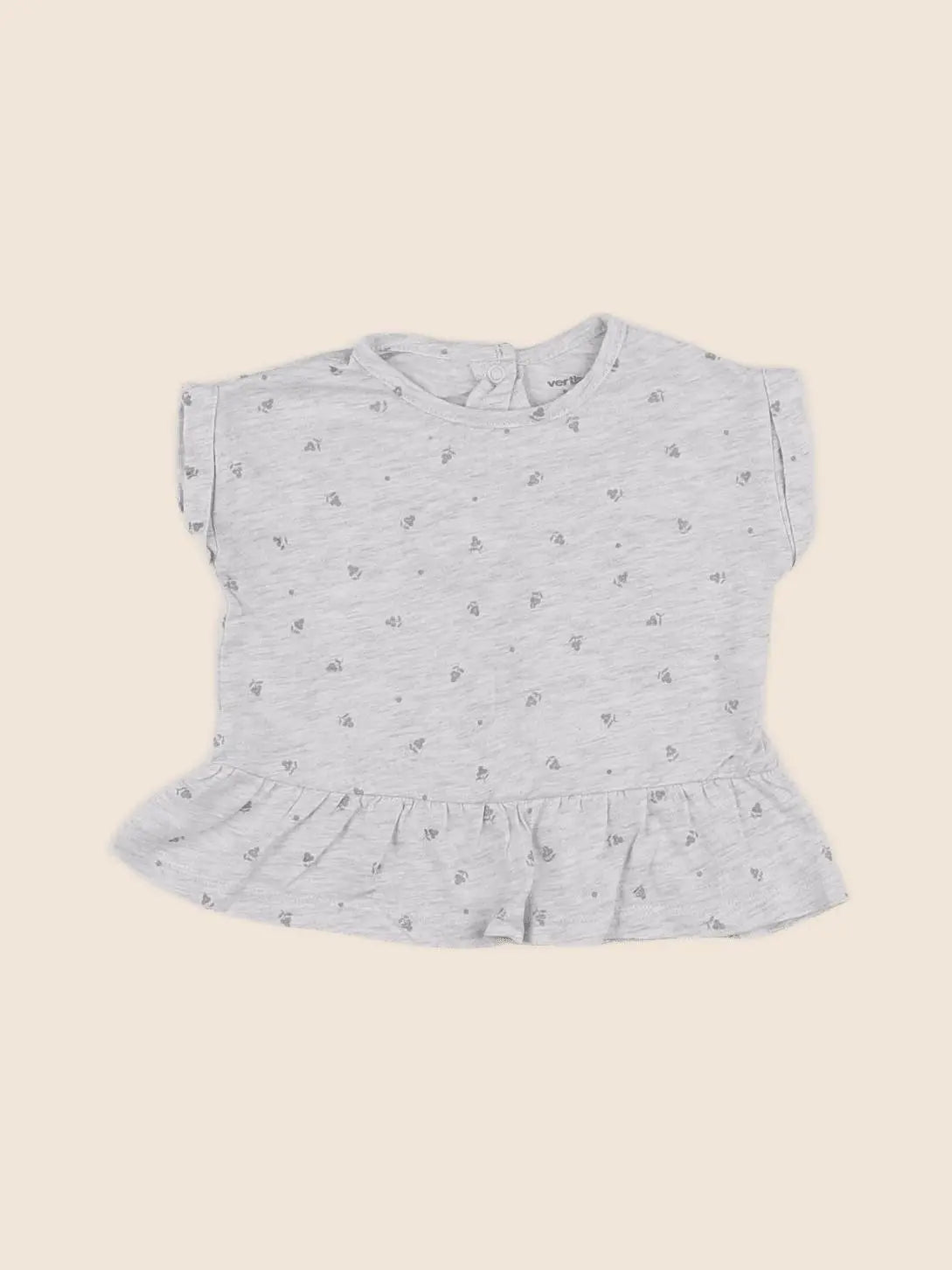 Vertbaudet - tee-shirt gris - 6 mois