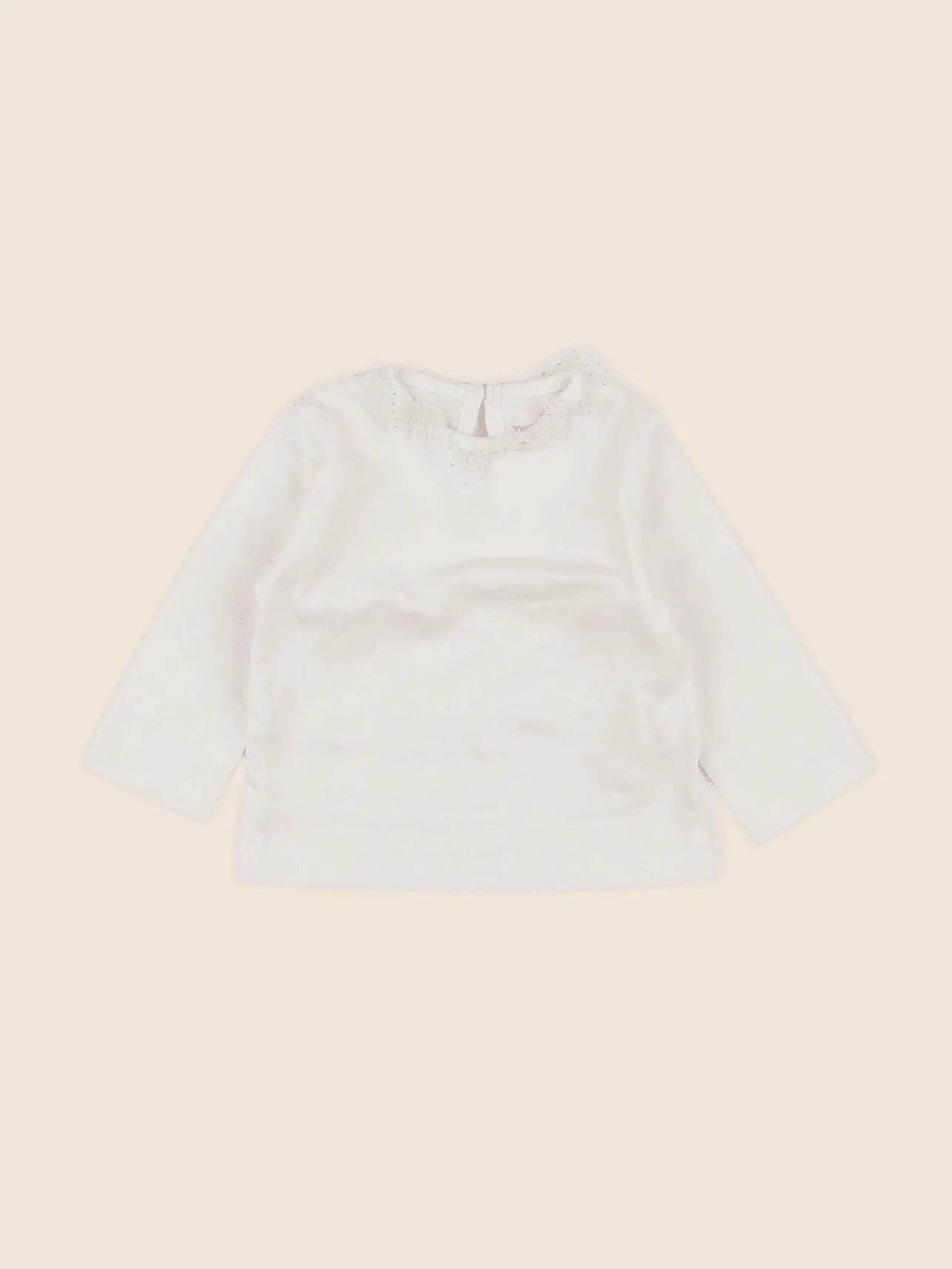Vertbaudet - tee-shirt beige - 6 mois