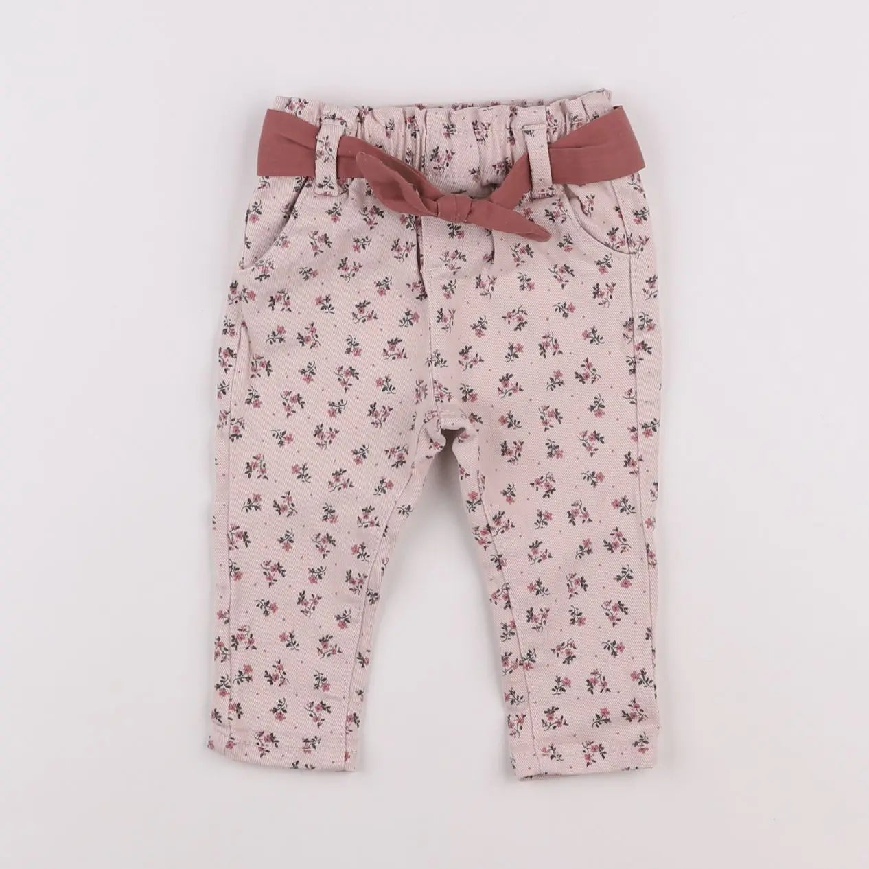 Vertbaudet - jean rose - 6 mois