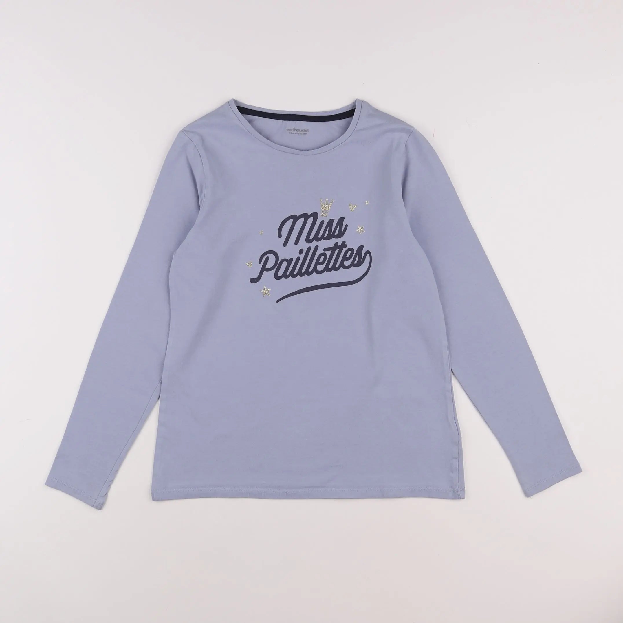 Vertbaudet - tee-shirt bleu - 12 ans