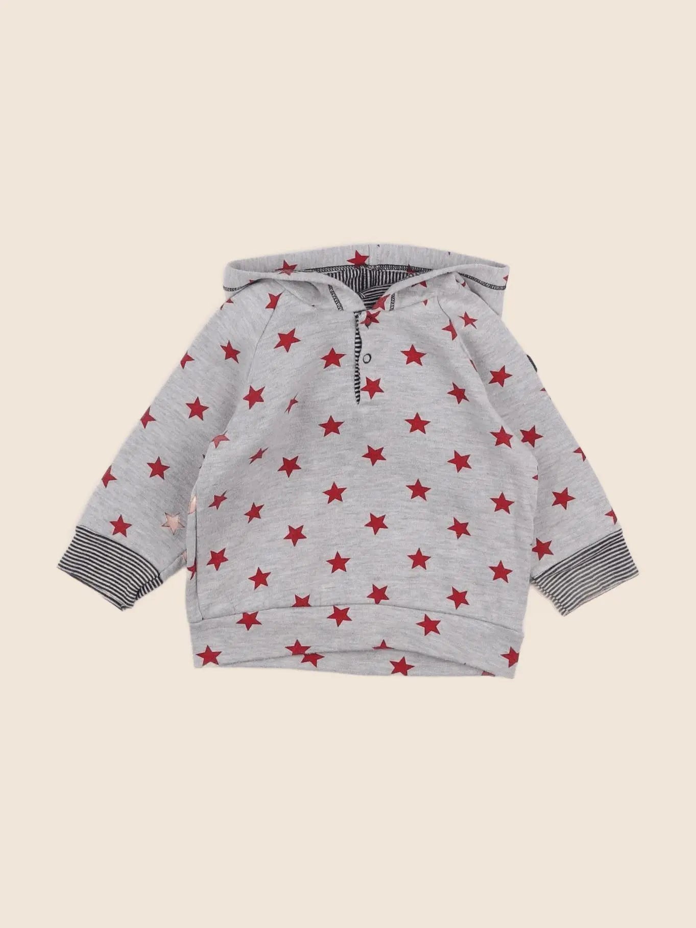 Petit Bateau - sweat gris - 6 mois