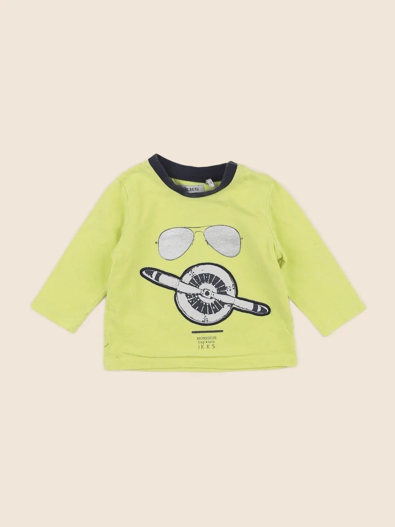 IKKS - tee-shirt jaune - 3 mois