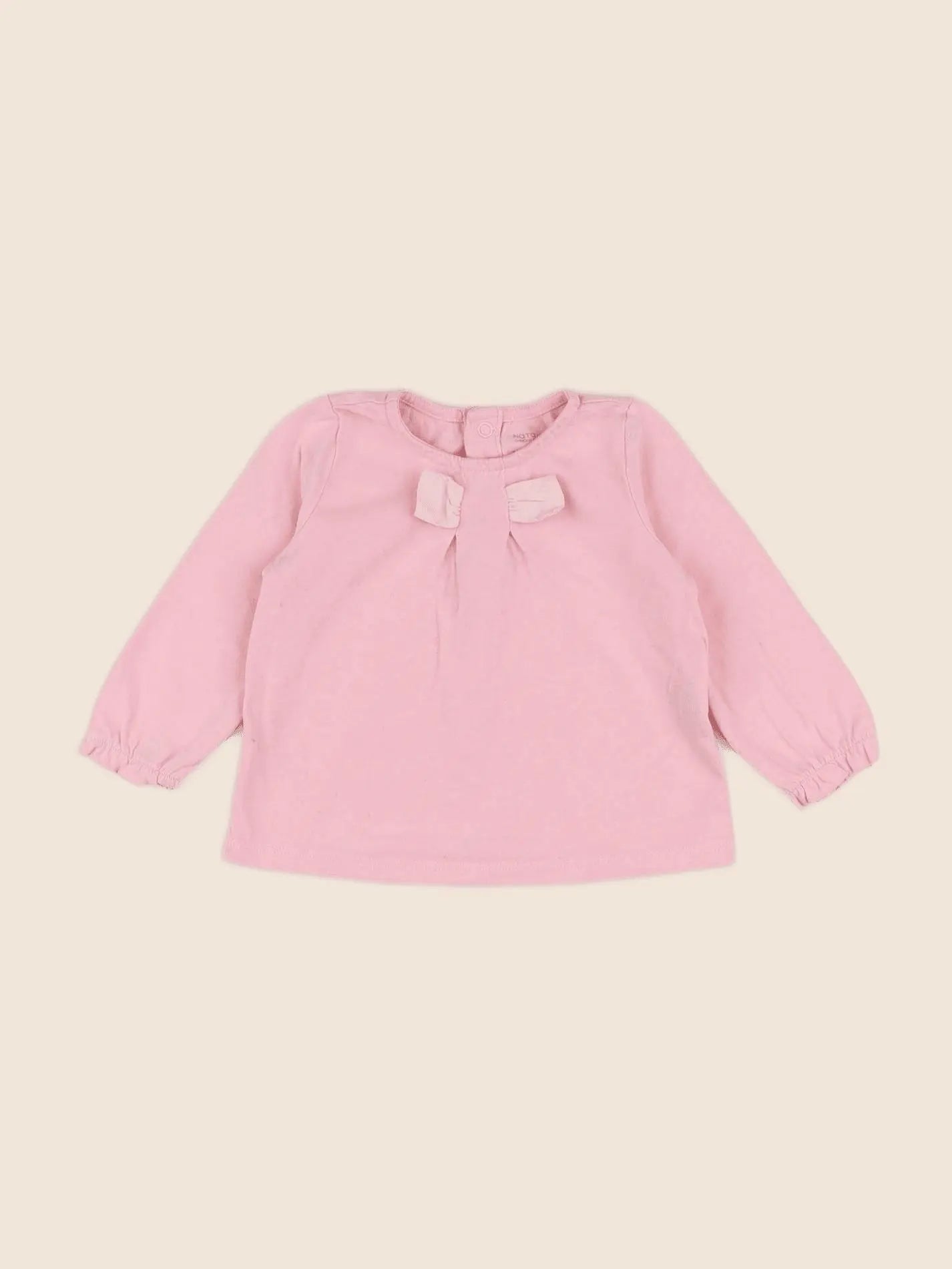 Natalys - tee-shirt rose - 9 mois