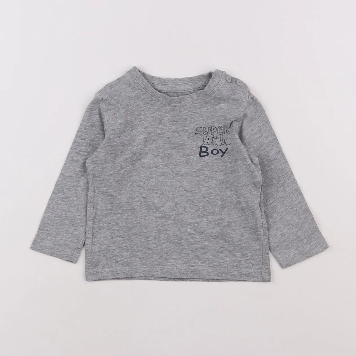 Vertbaudet - tee-shirt gris - 6 mois