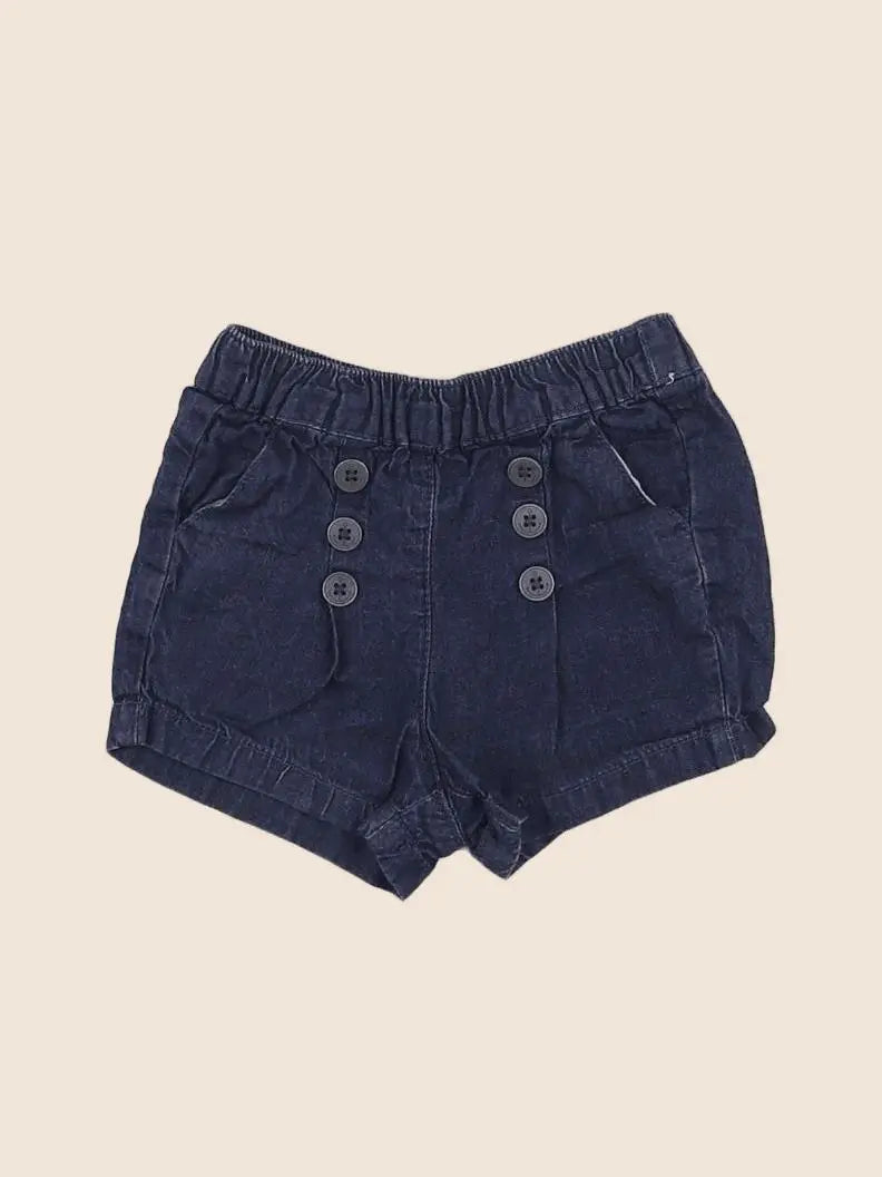 Vertbaudet - short bleu - 3 mois