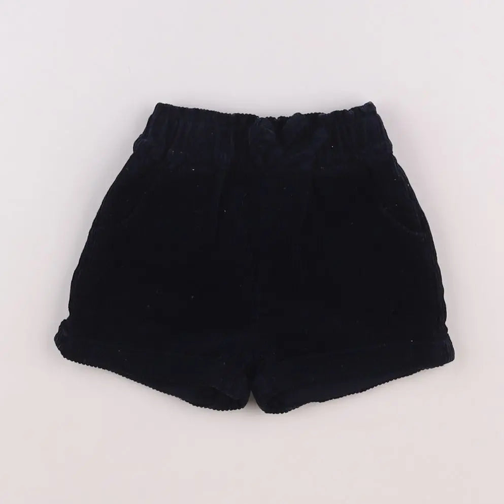 Vertbaudet - short bleu - 9 mois