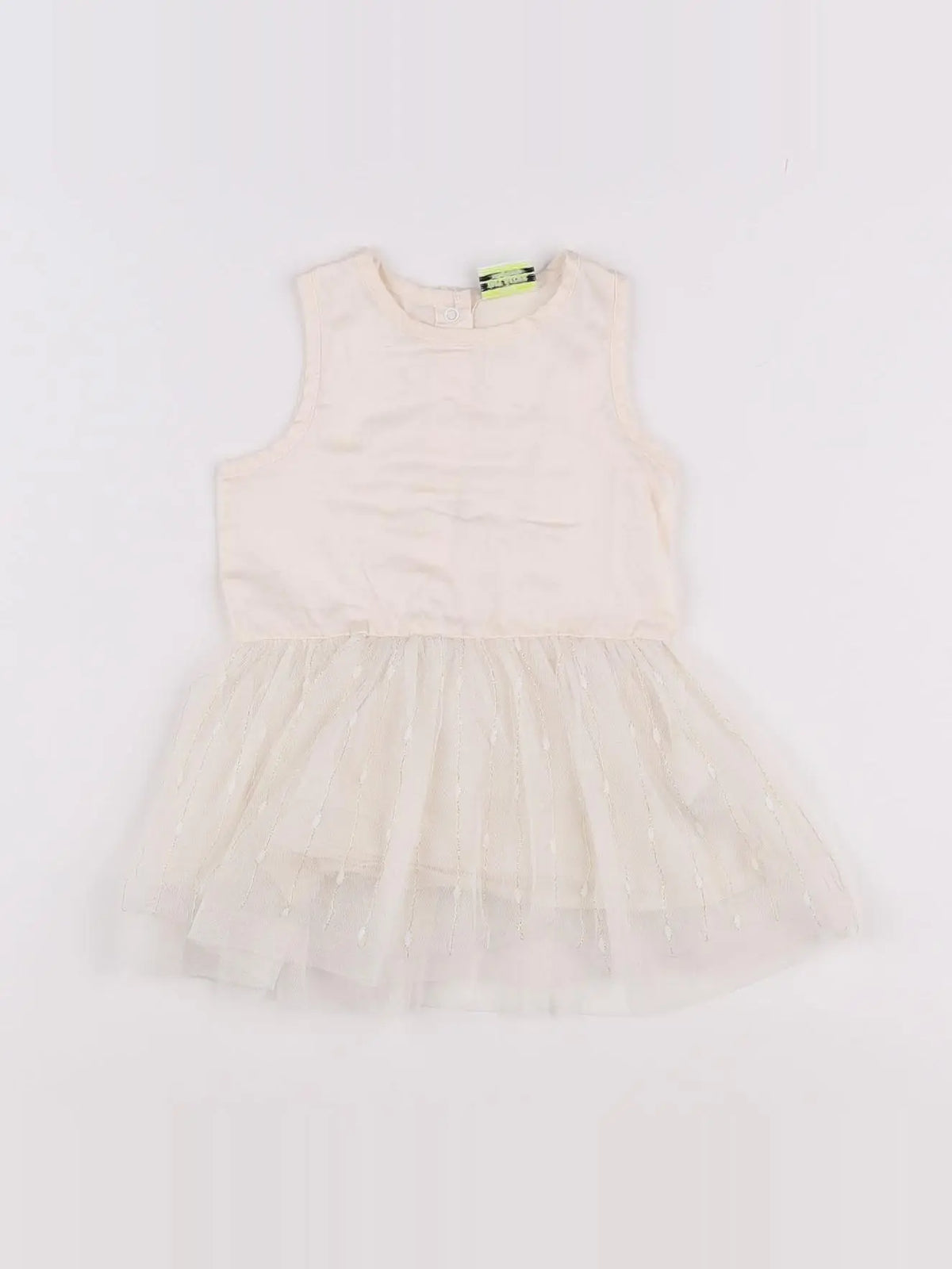 Tape à l'oeil - robe beige, or - 12 mois