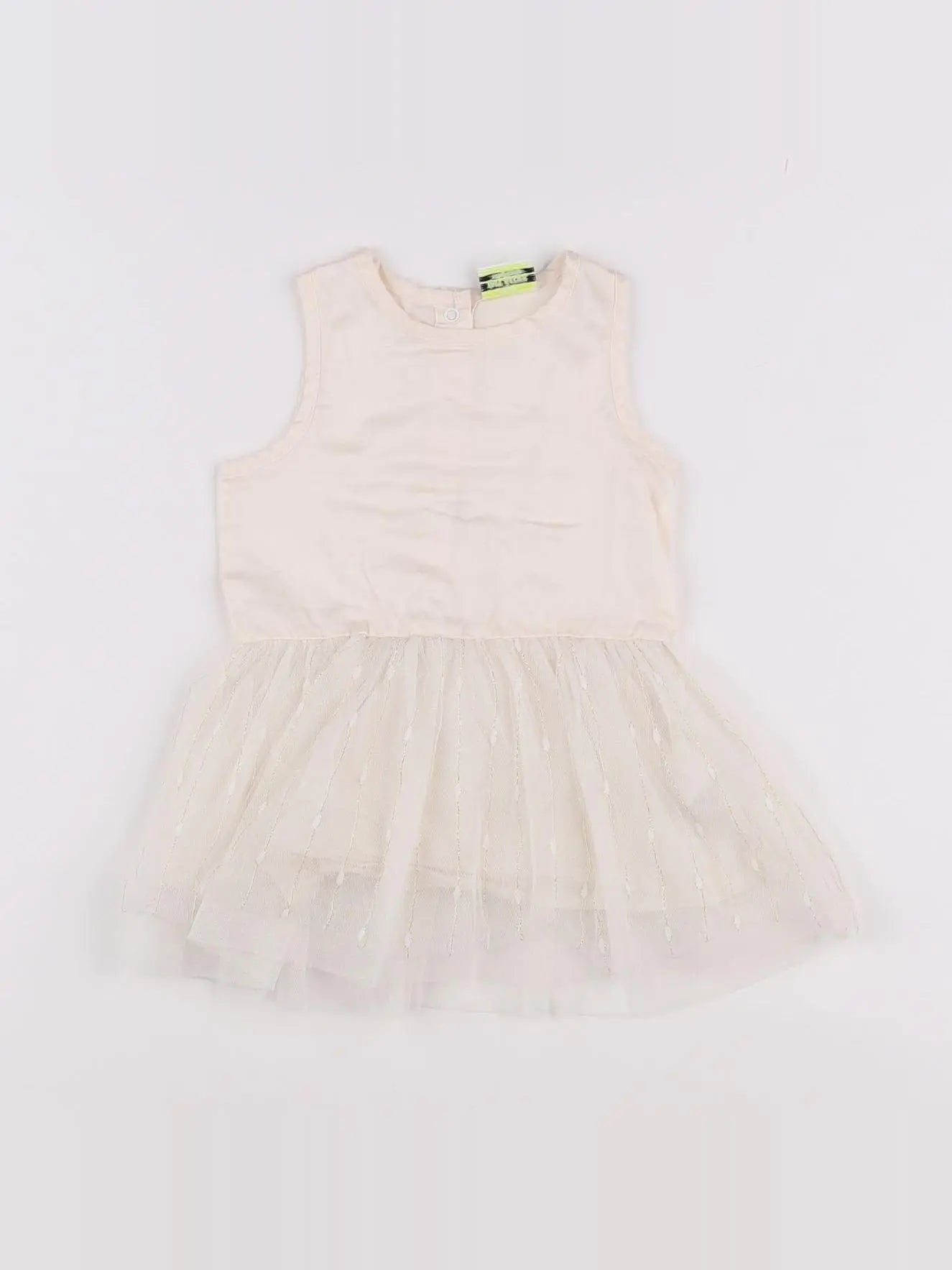 Tape à l'oeil - robe beige, or - 12 mois