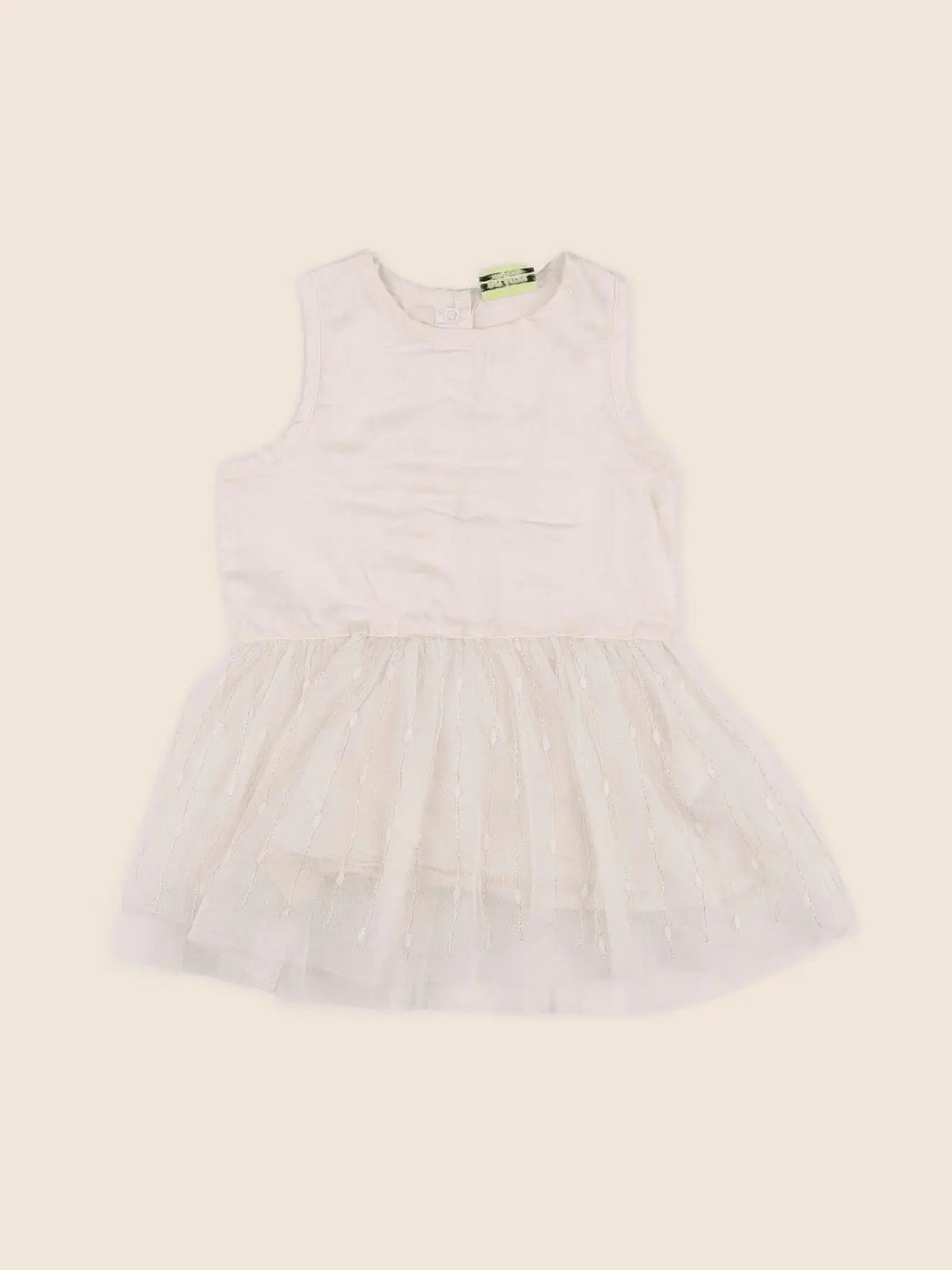 Tape à l'oeil - robe beige, or - 12 mois