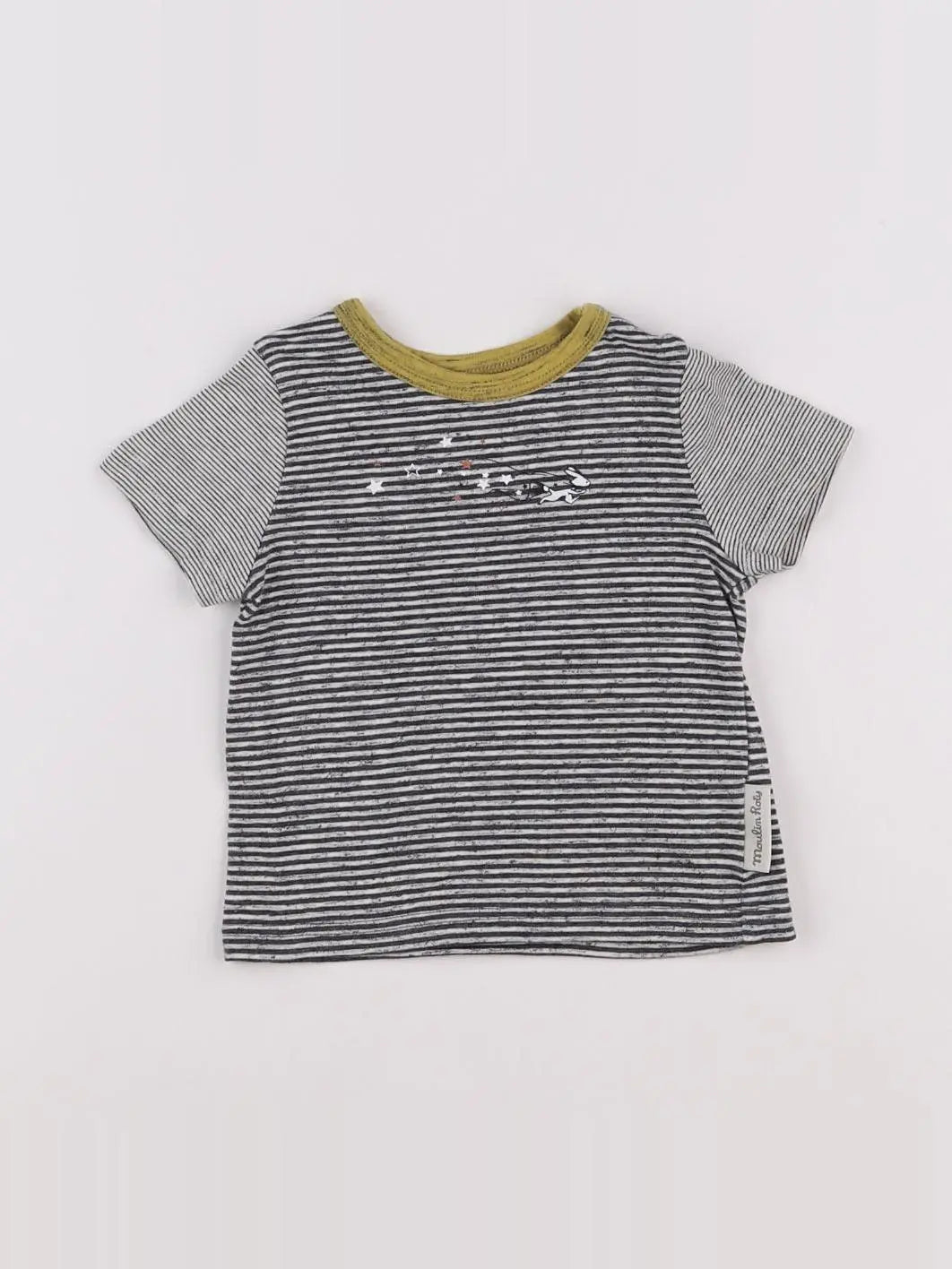Moulin Roty - tee-shirt gris - 6 mois