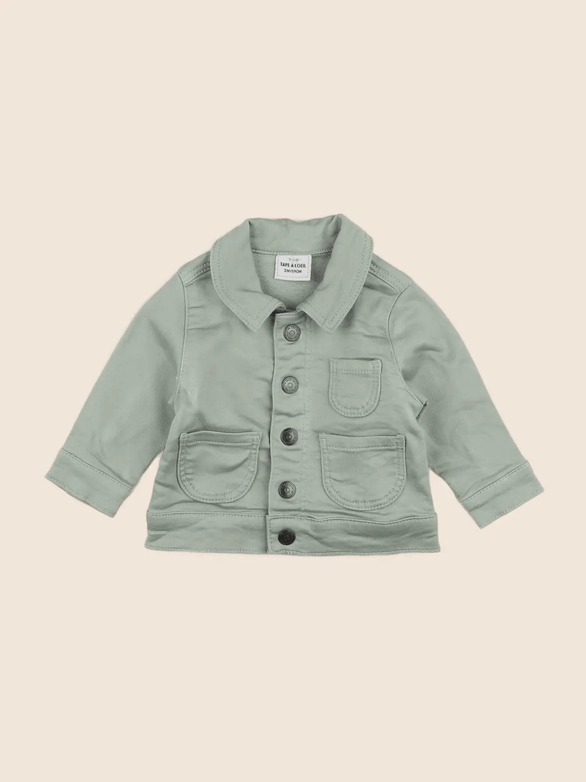 Tape à l'oeil - veste vert - 3 mois