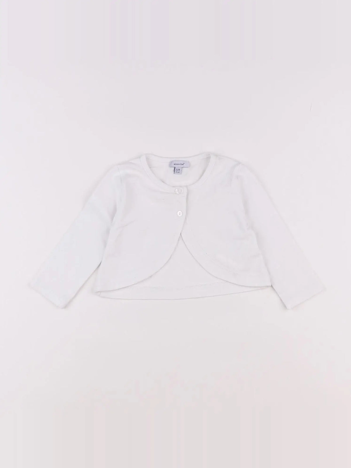 Absorba - gilet blanc - 12 mois