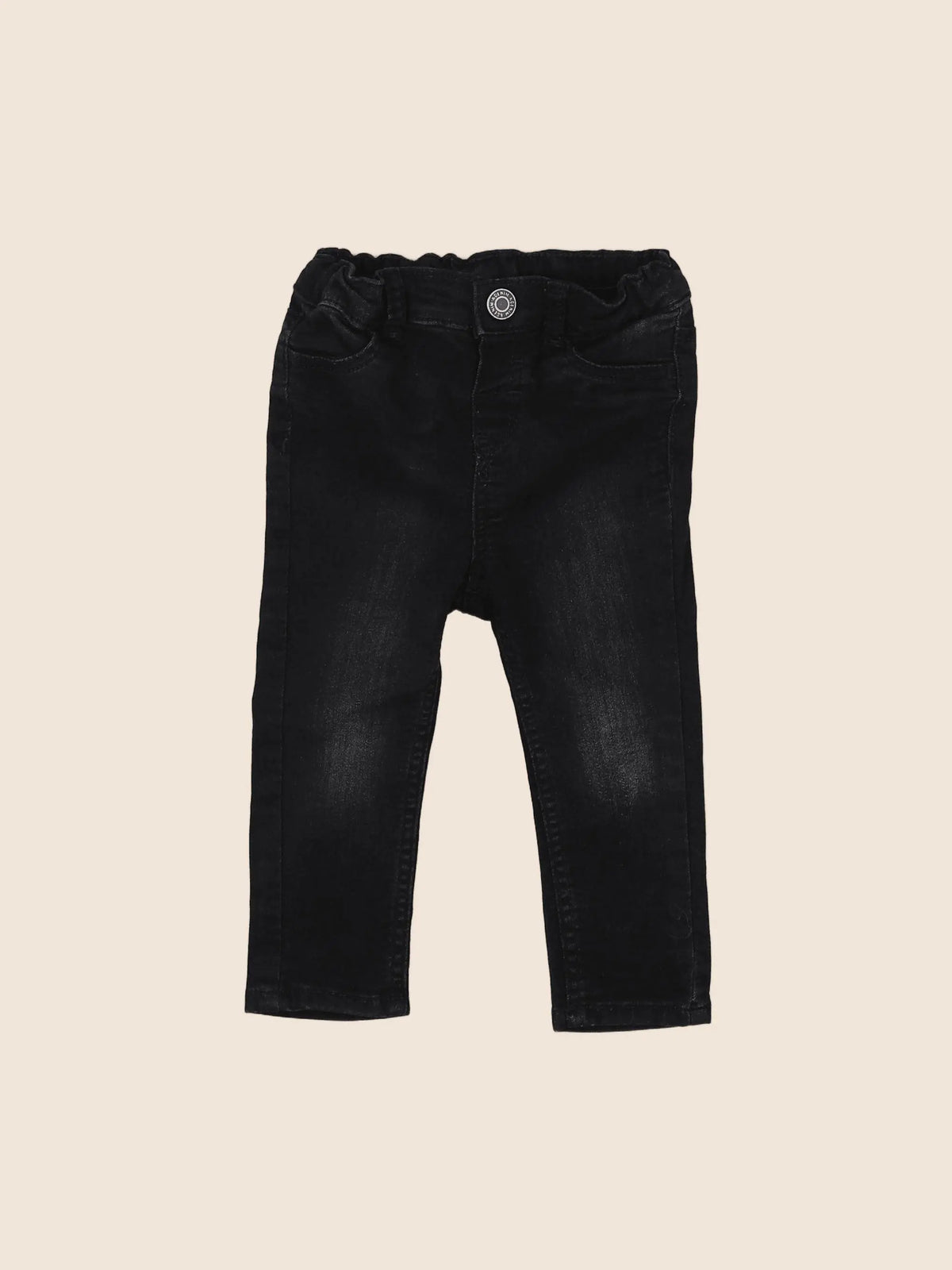 H&M - jean noir - 6/9 mois