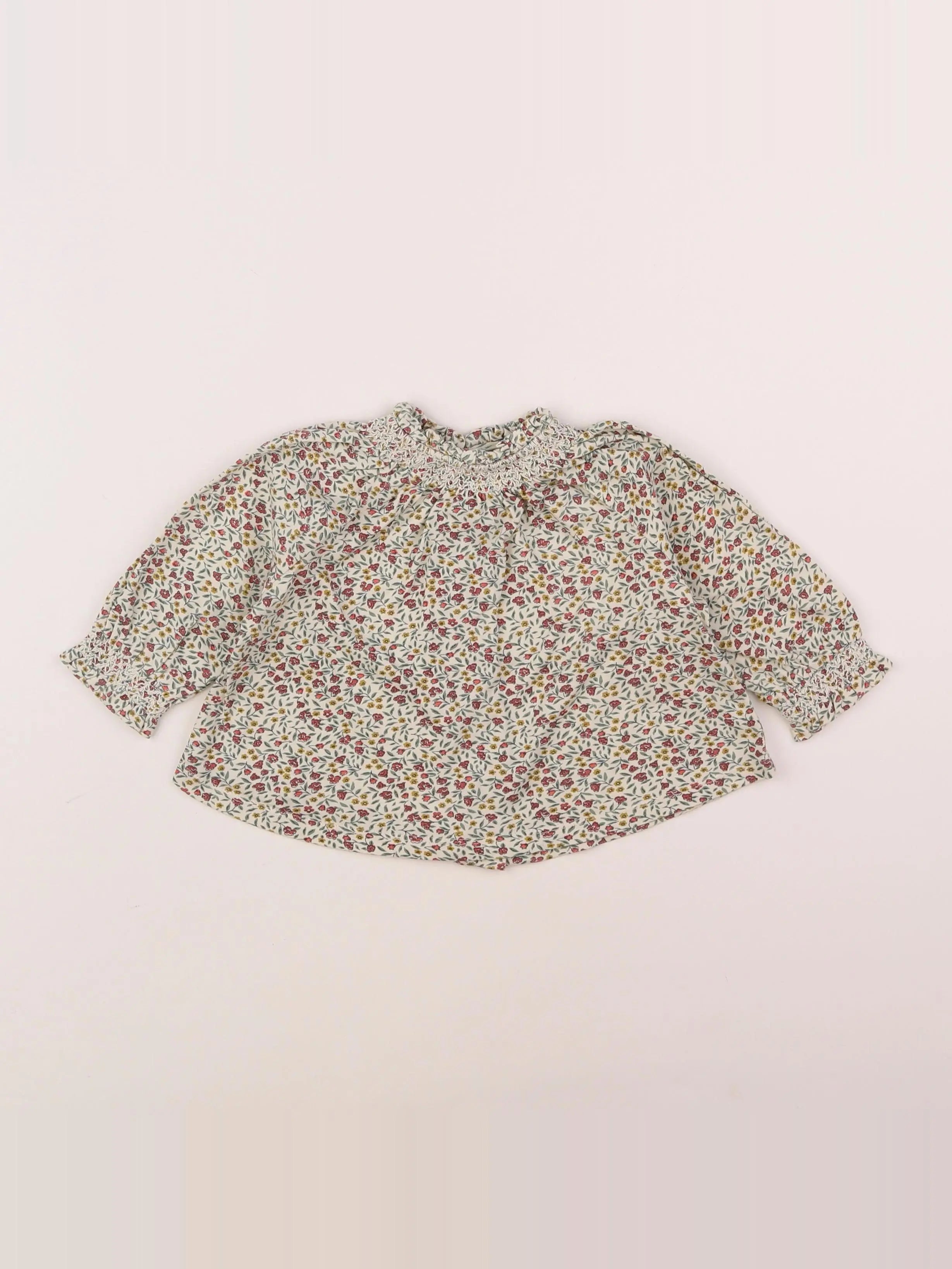 Vertbaudet - blouse multicolore - 6 mois