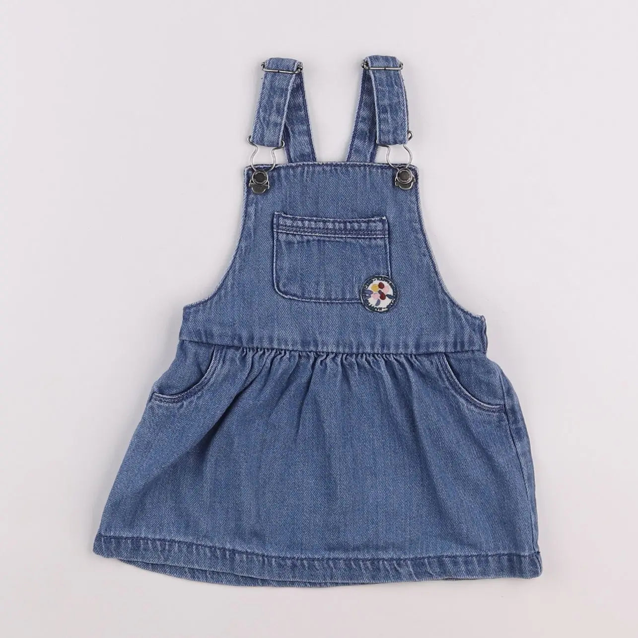 Vertbaudet - robe bleu - 12 mois