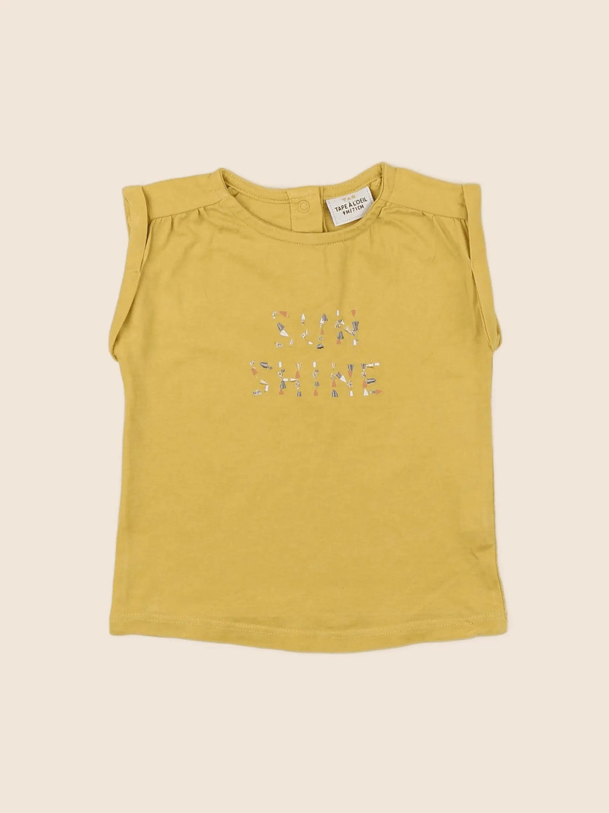 Tape à l'oeil - tee-shirt jaune - 9 mois