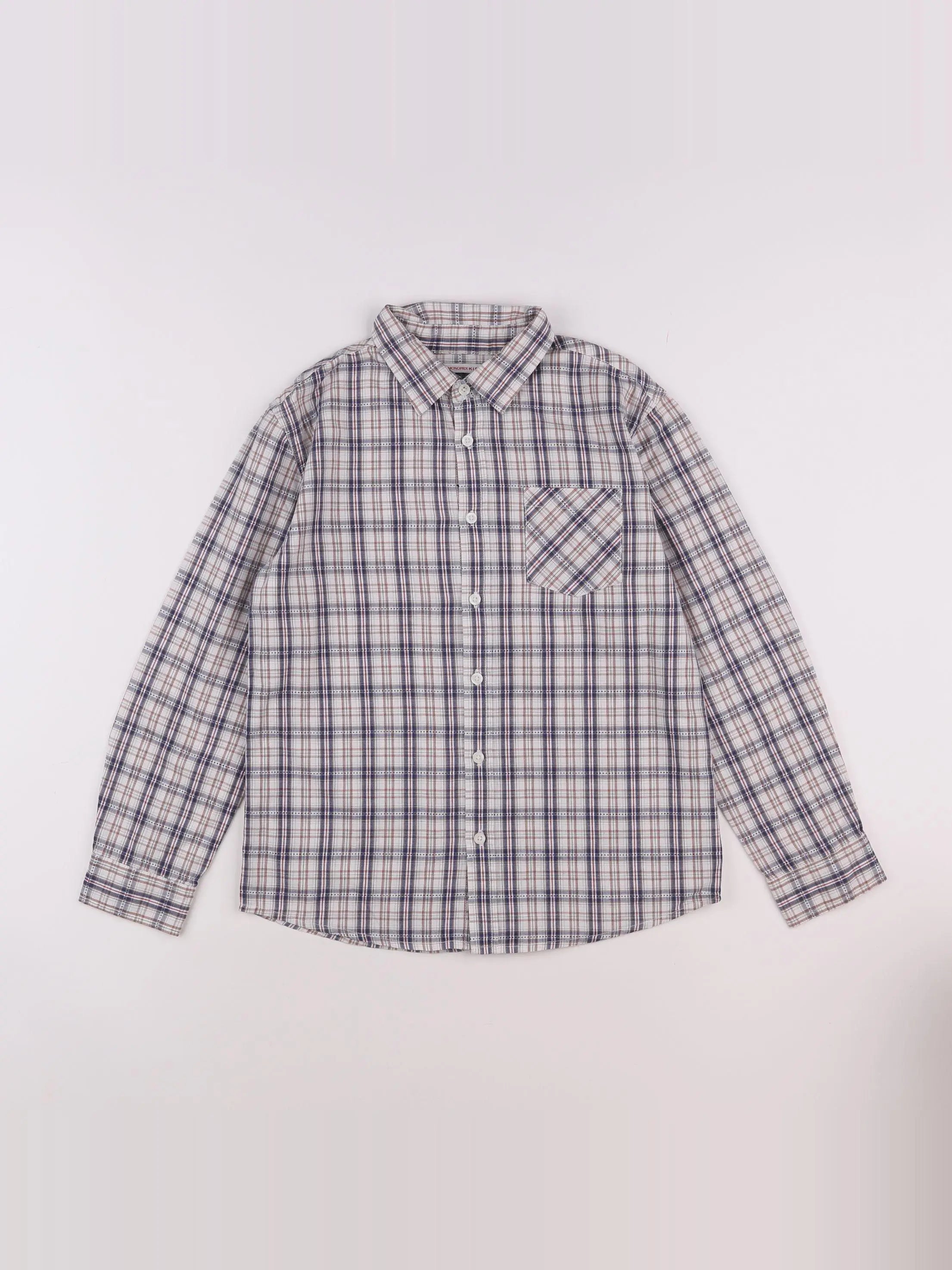 Monoprix - chemise multicolore - 10 ans