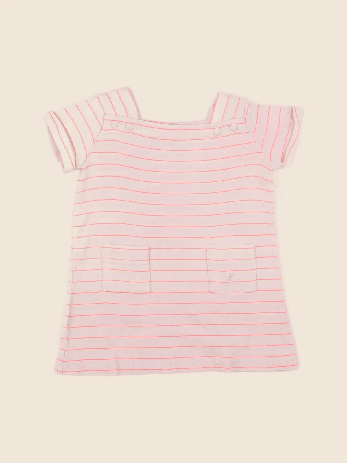 Petit Bateau - robe rose - 6 mois