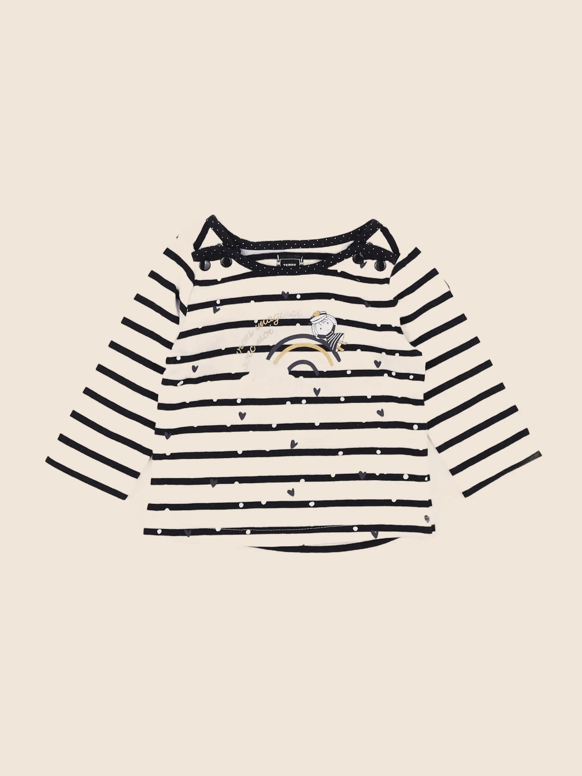 Terre de marins - tee-shirt bleu - 6 mois
