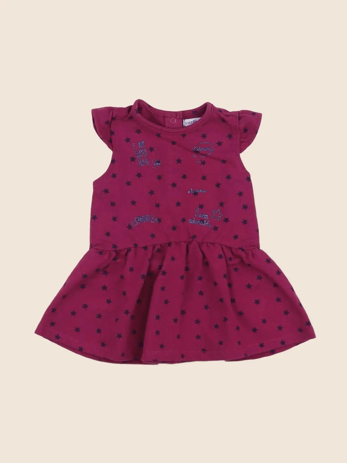 Vertbaudet - robe violet - 6 mois