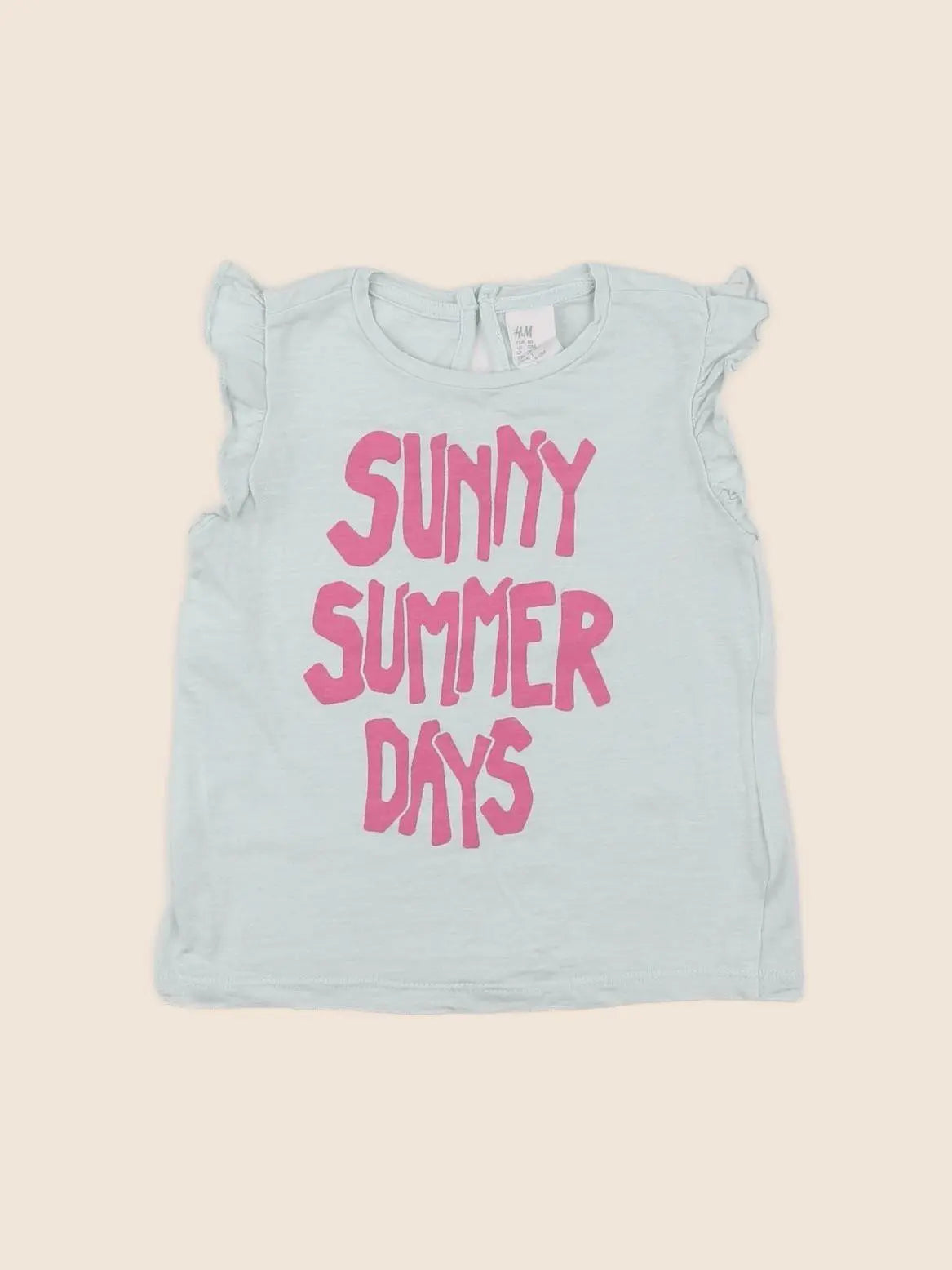 H&M - tee-shirt vert - 9/12 mois