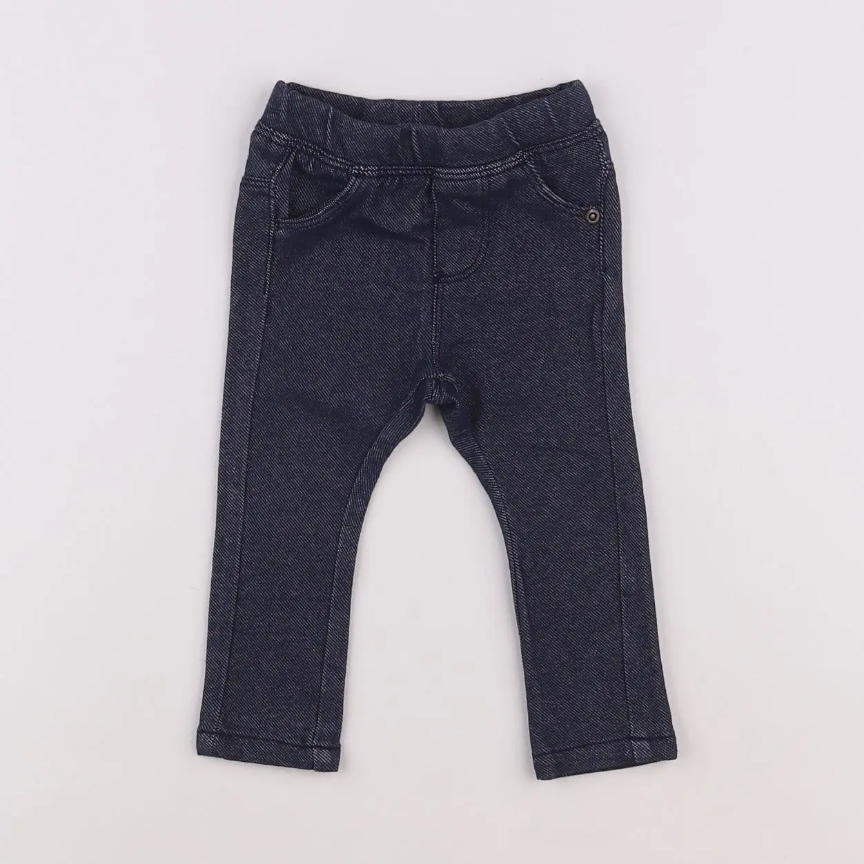 Vertbaudet - jegging bleu - 6 mois