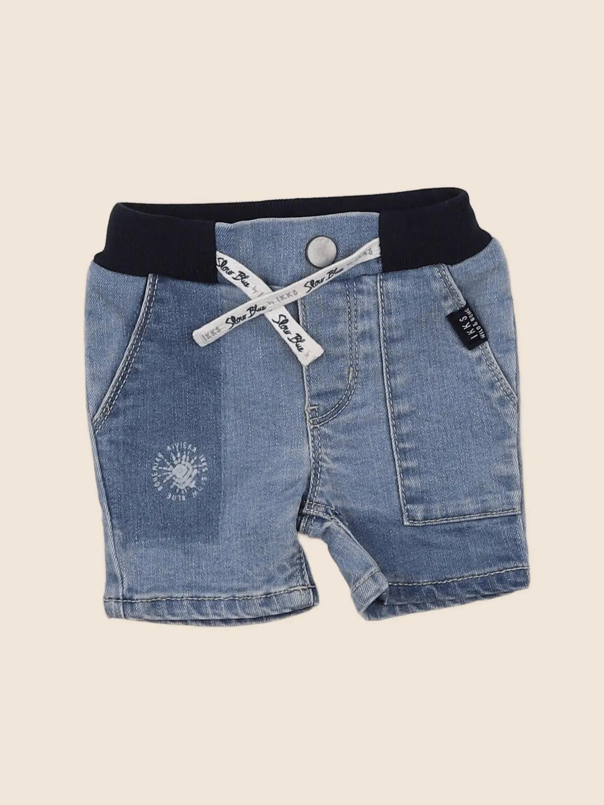 IKKS - short bleu - 3 mois