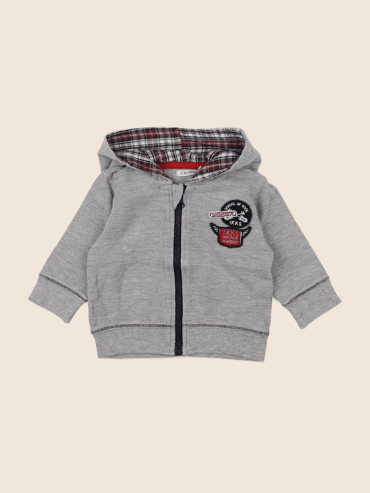 IKKS - sweat gris - 6 mois