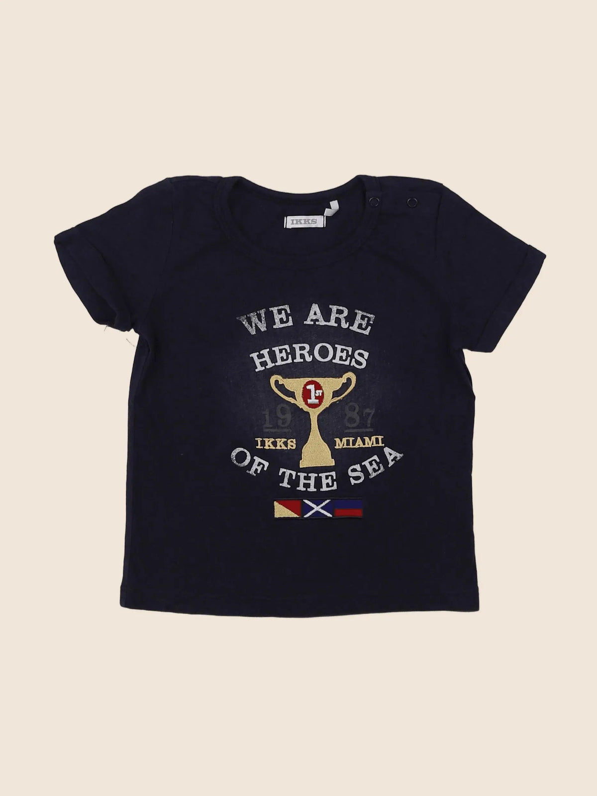 IKKS - tee-shirt bleu - 12 mois