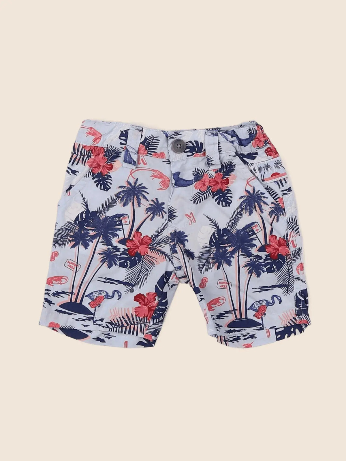 IKKS - short bleu - 6 mois