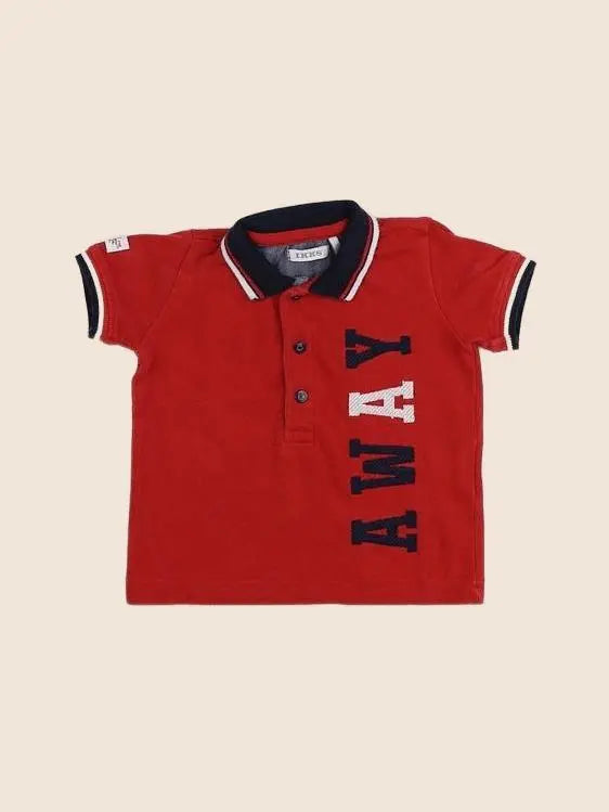 IKKS - polo rouge - 6 mois