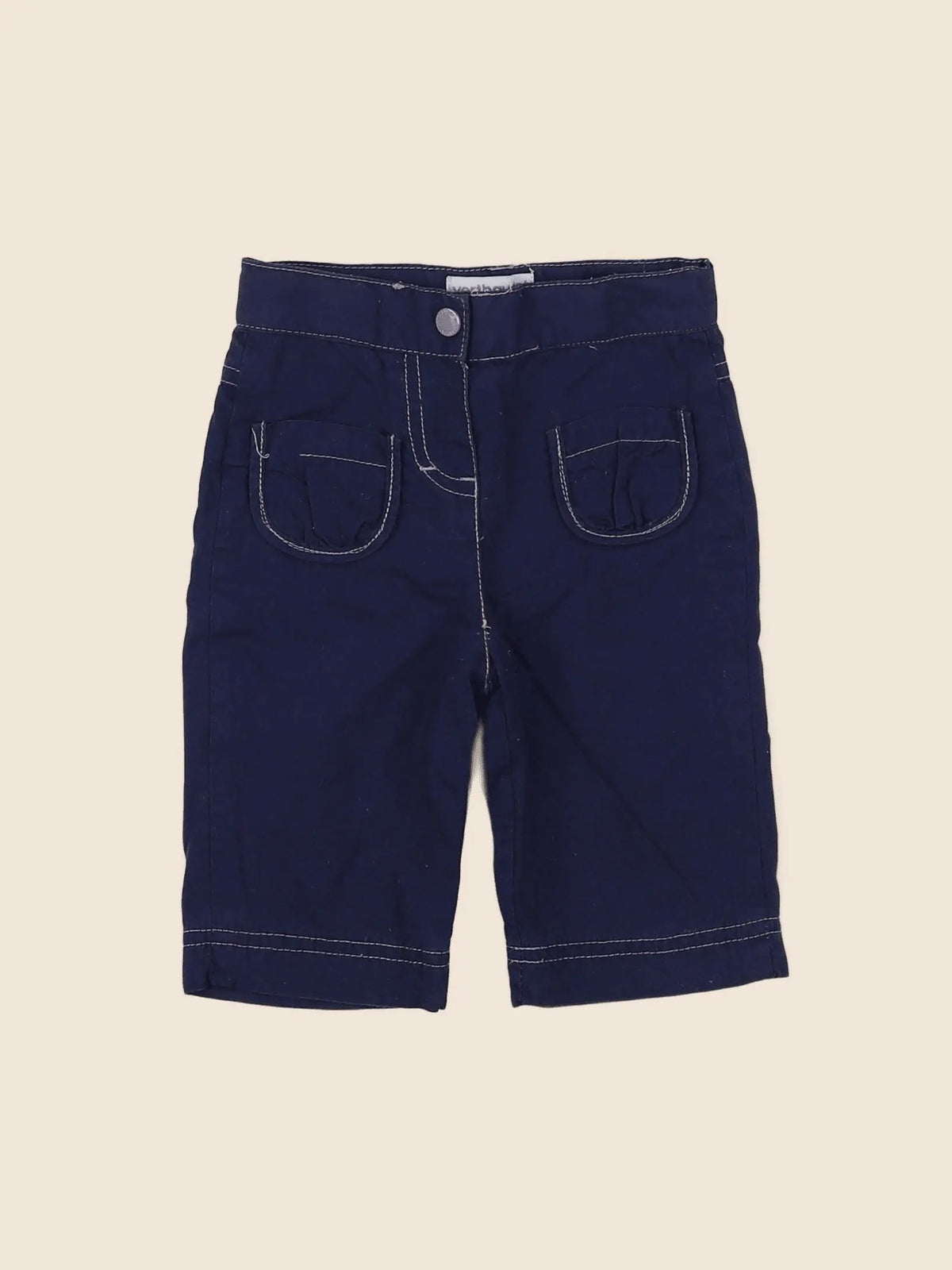 Vertbaudet - pantalon bleu - 3 mois