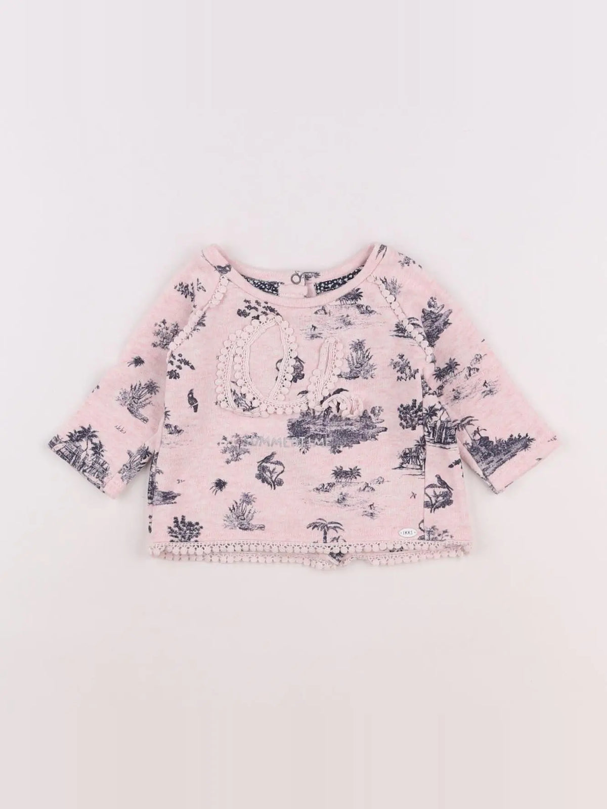 IKKS - sweat rose - 3 mois