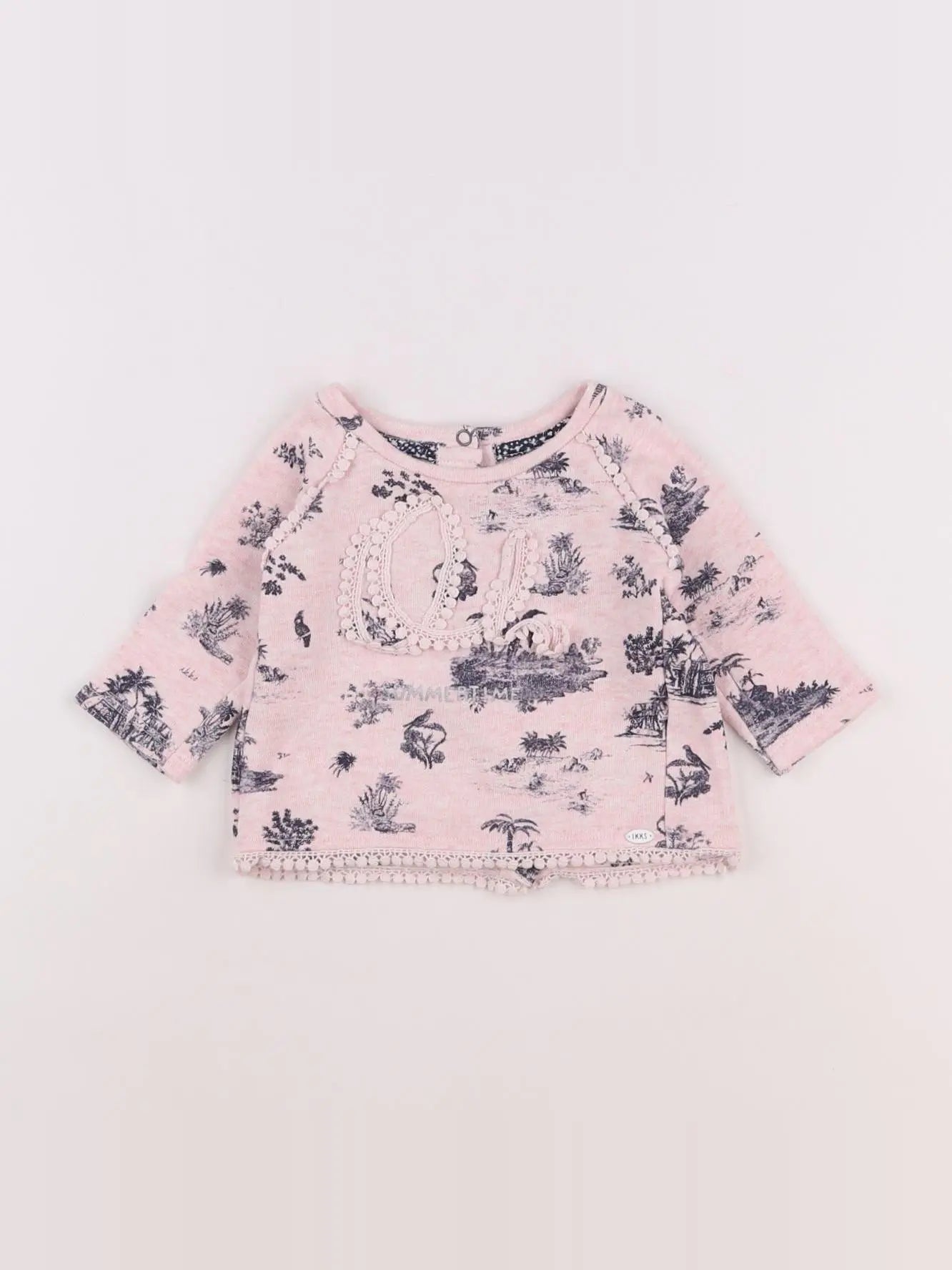 IKKS - sweat rose - 3 mois