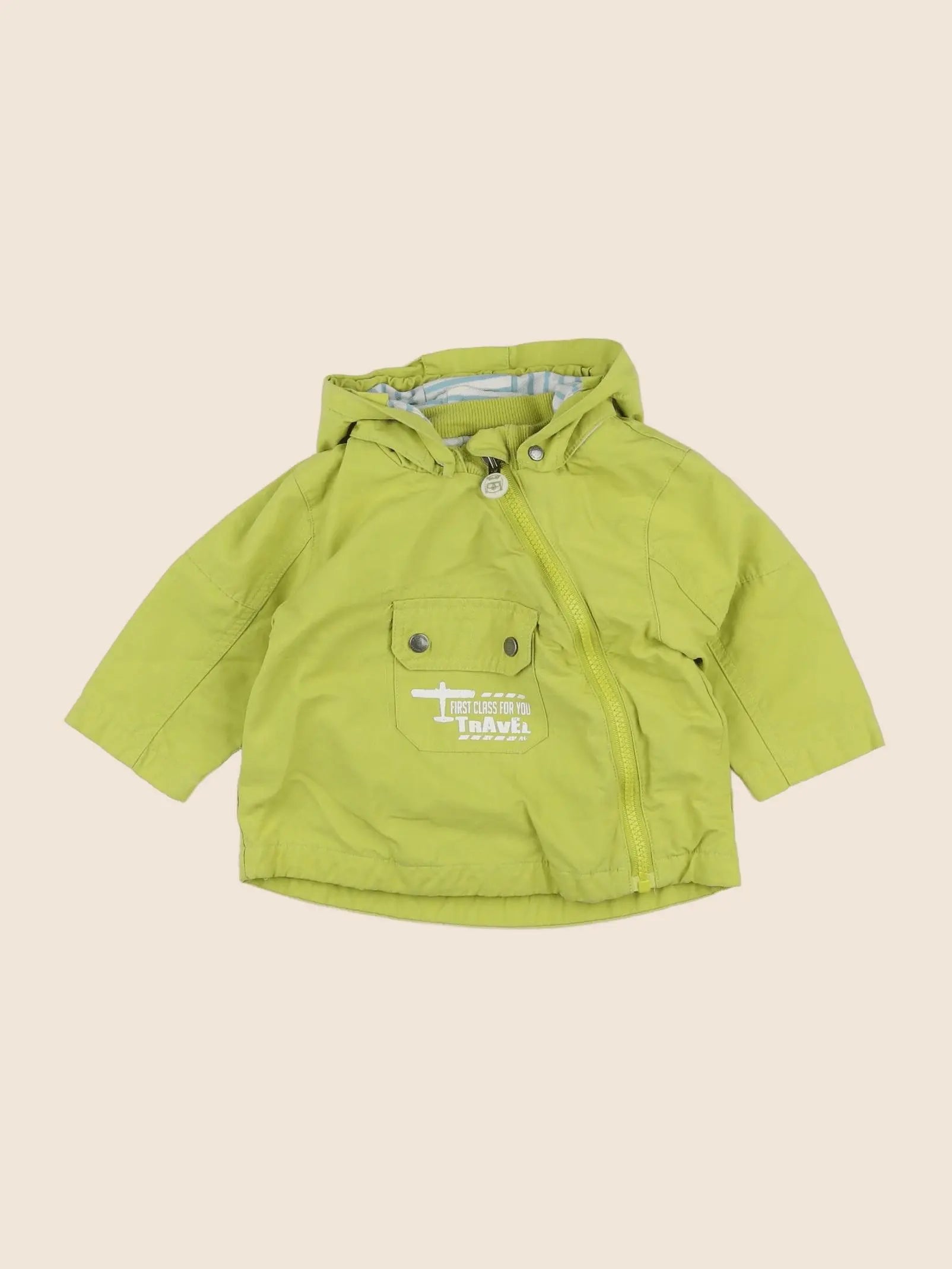 Vertbaudet - veste vert - 9 mois