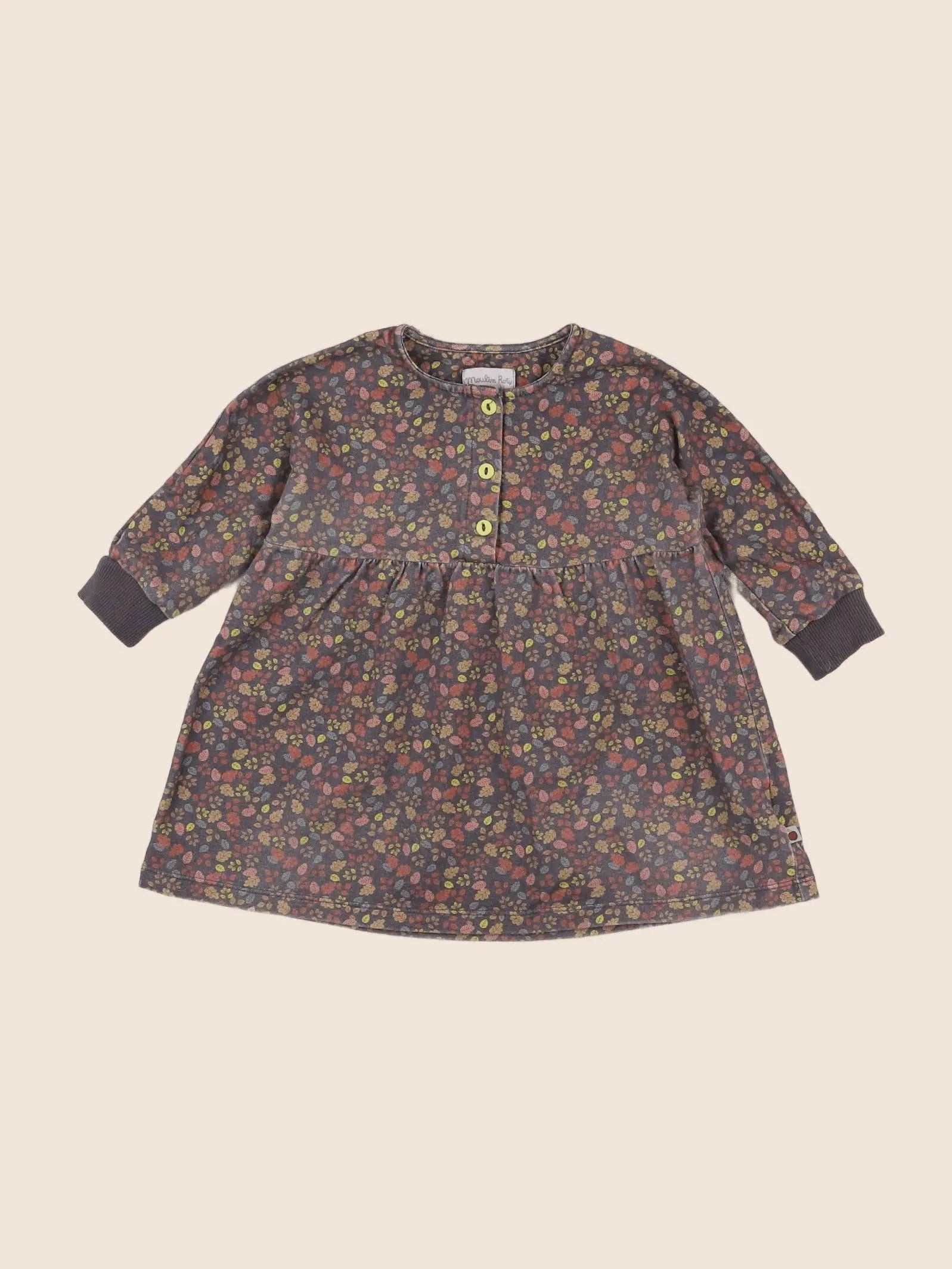 Moulin Roty - robe marron - 12 mois