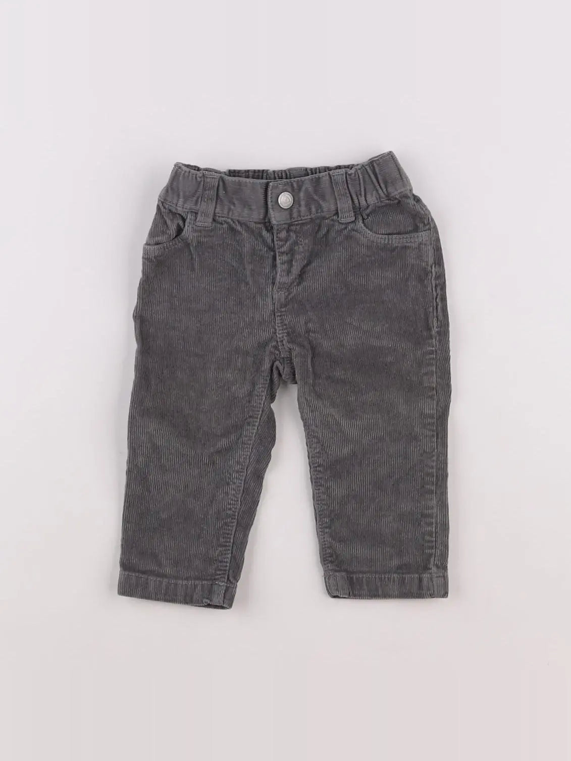 Petit Bateau - pantalon gris - 6 mois