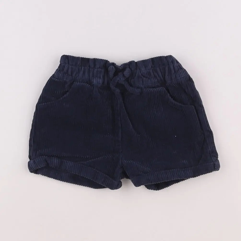Vertbaudet - short bleu - 9 mois