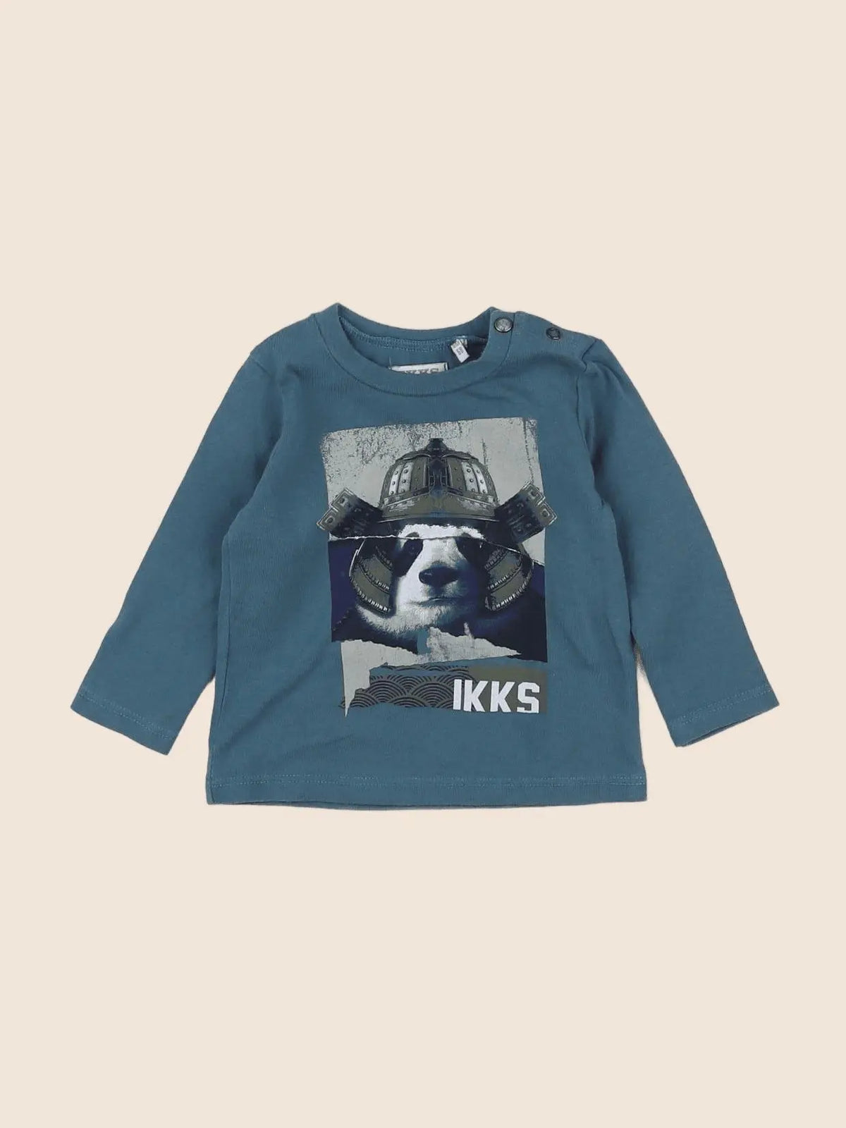 IKKS - tee-shirt bleu - 6 mois