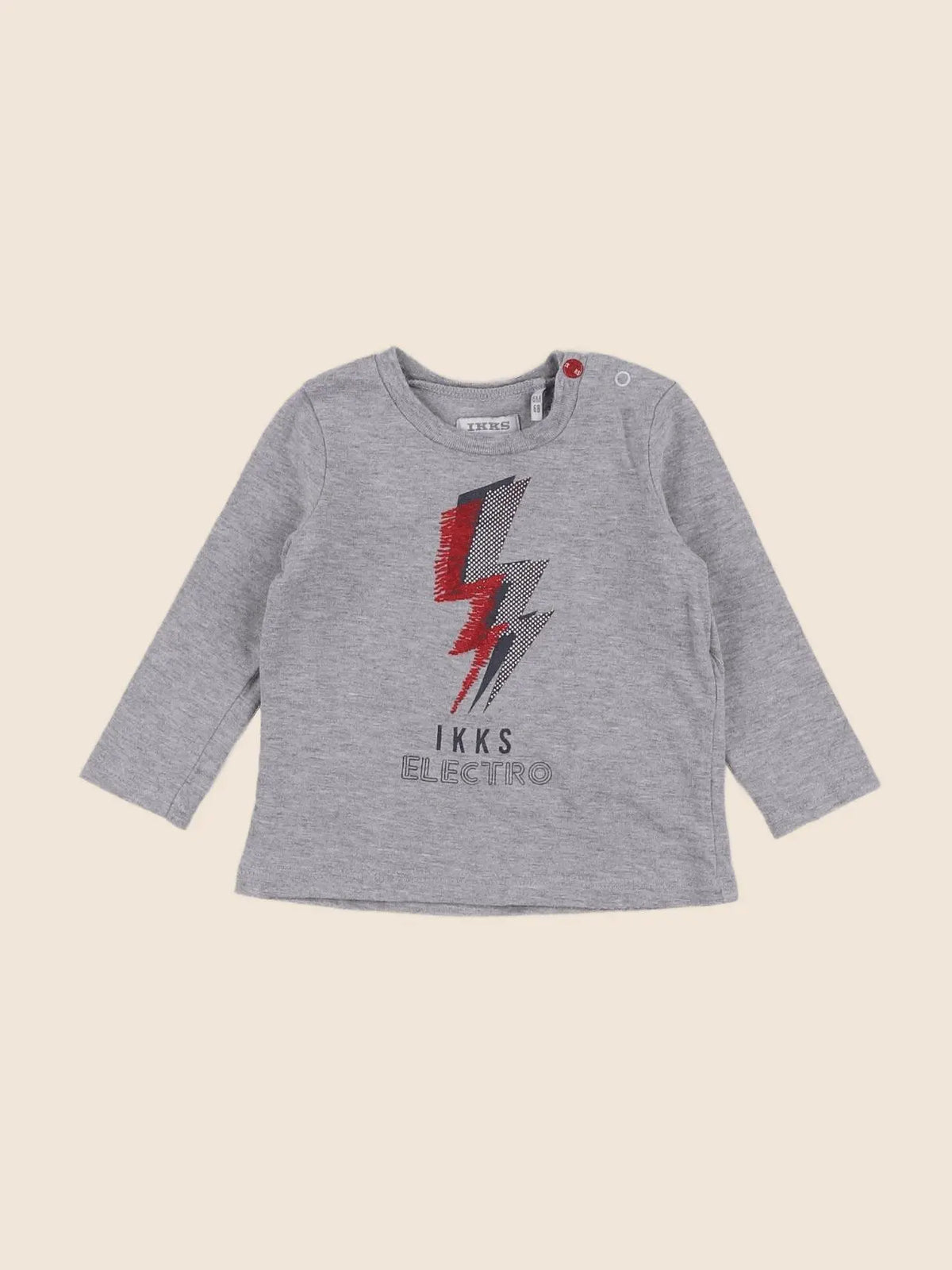 IKKS - tee-shirt gris - 6 mois