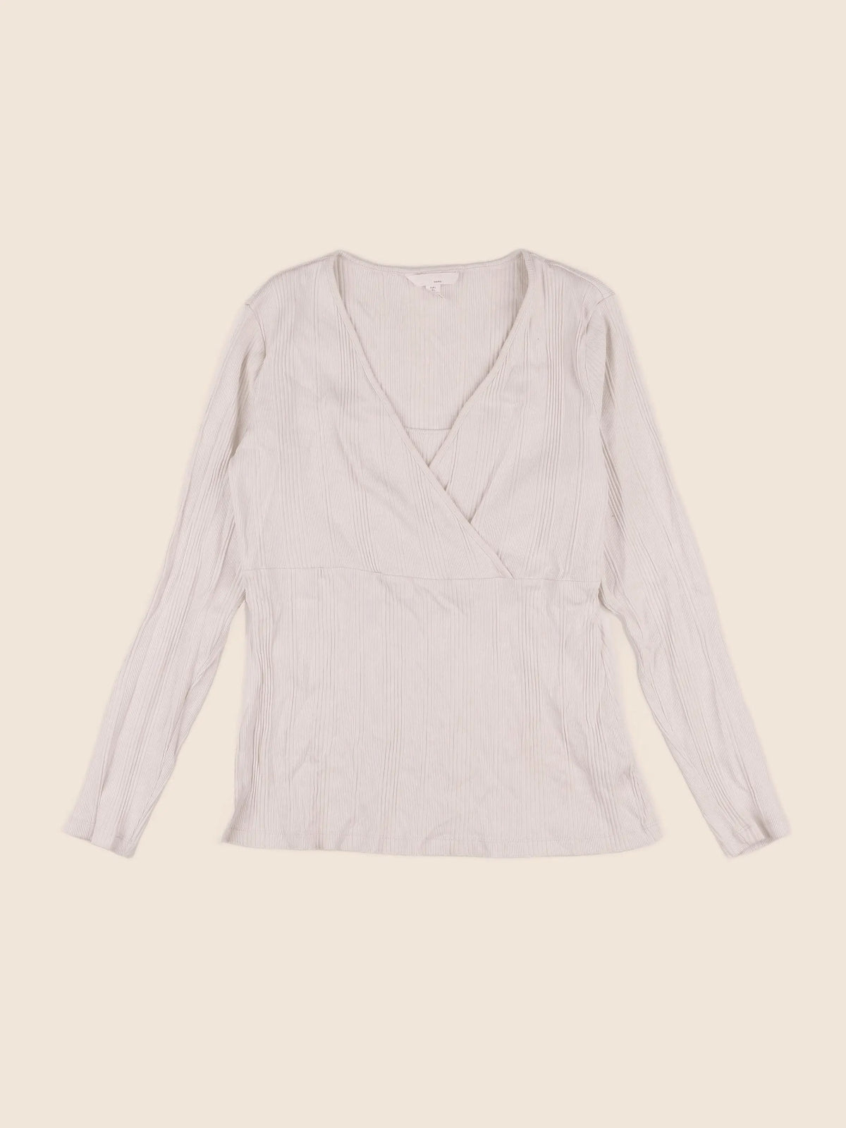 H&M - tee-shirt beige - 44 à 46