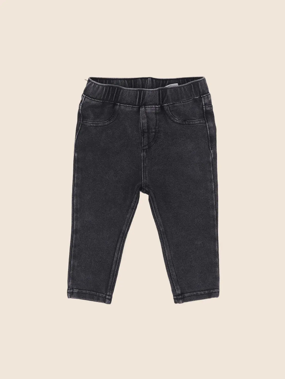 H&M - jegging noir - 3/6 mois