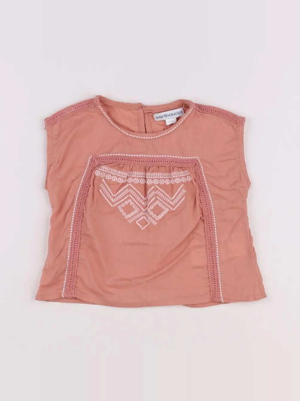 Vertbaudet - blouse rose - 6 mois