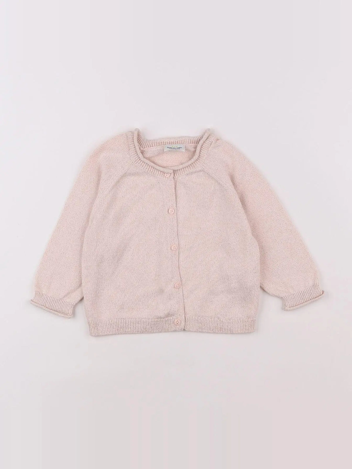 Tape à l'oeil - gilet rose - 12 mois