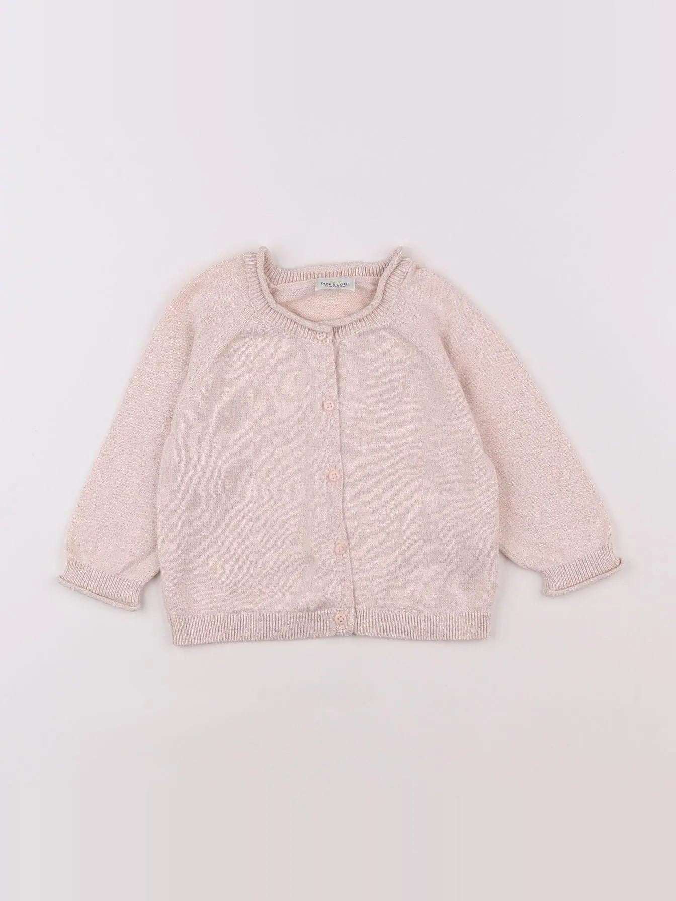 Tape à l'oeil - gilet rose - 12 mois