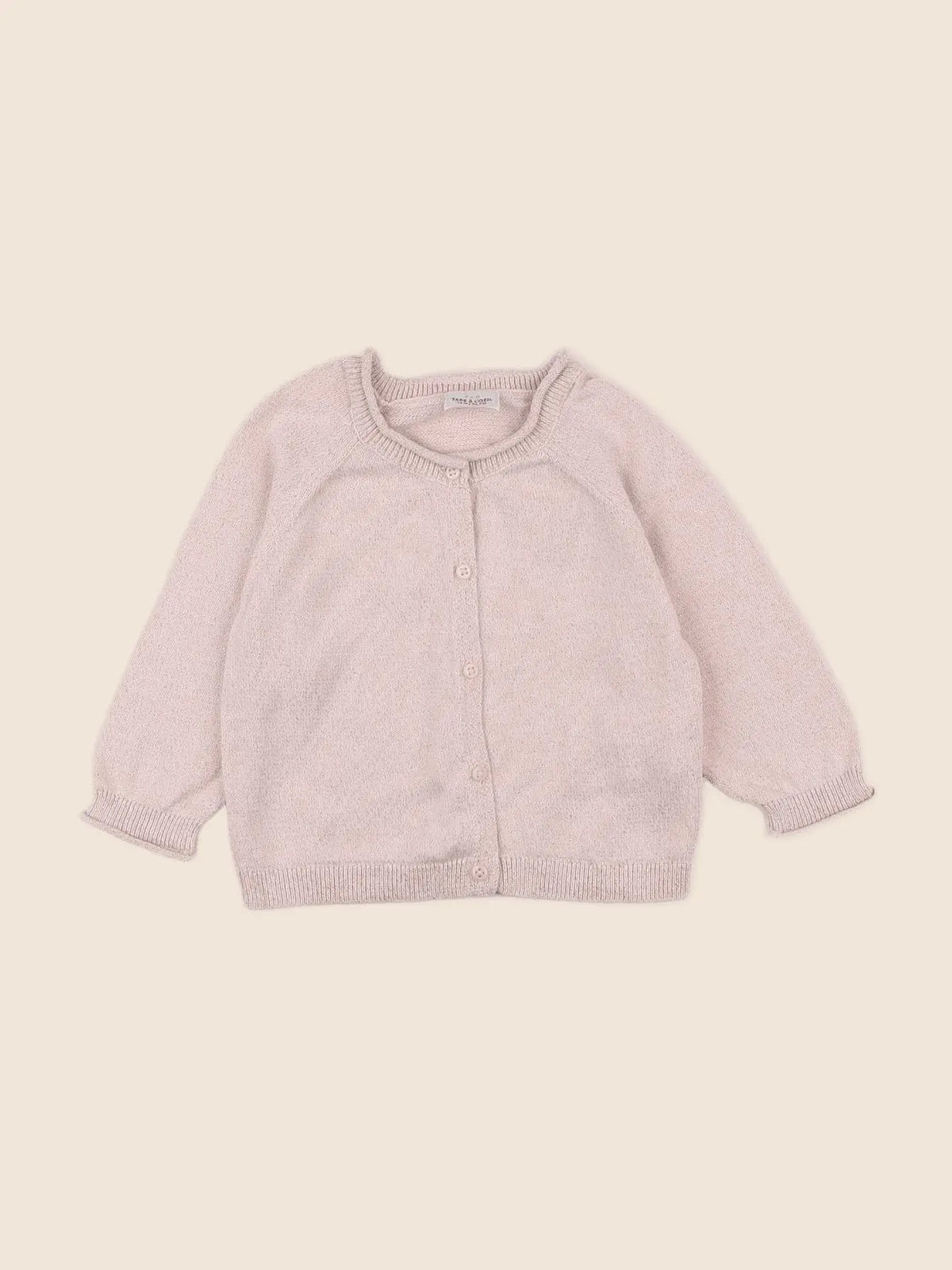 Tape à l'oeil - gilet rose - 12 mois