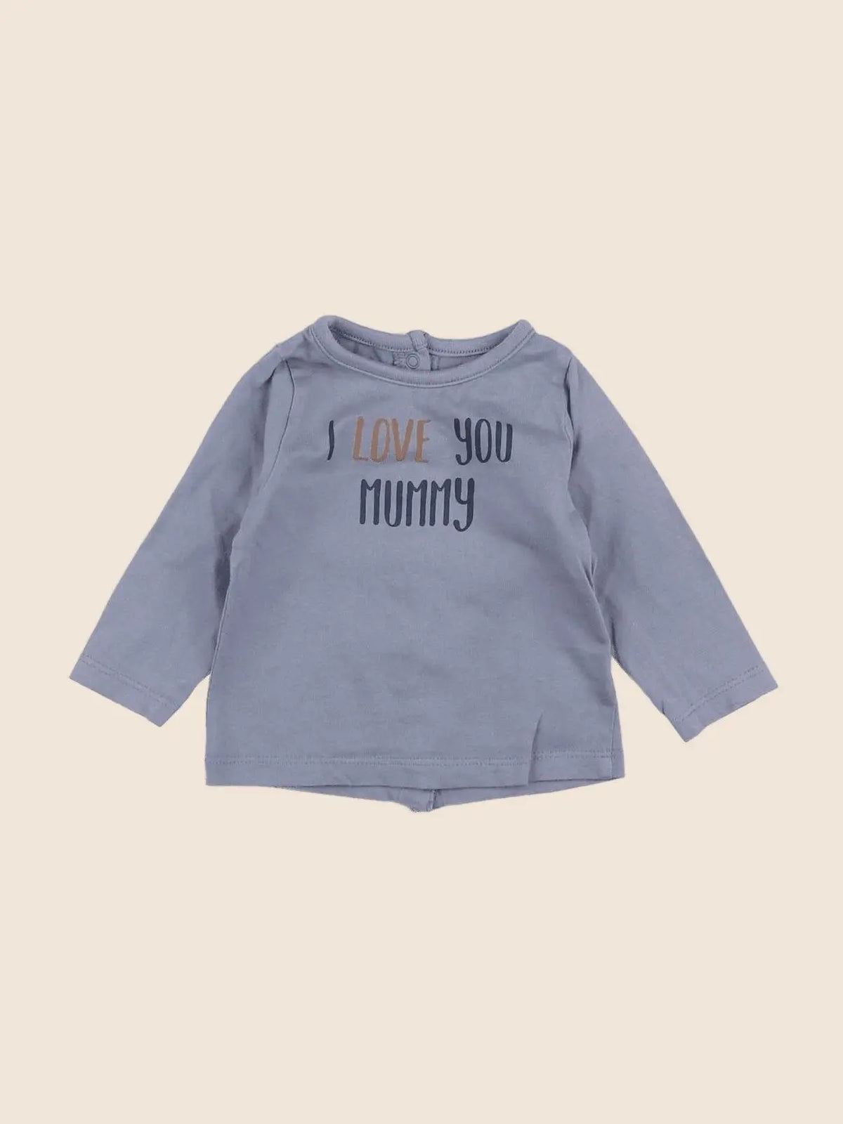 Vertbaudet - tee-shirt bleu - 3 mois