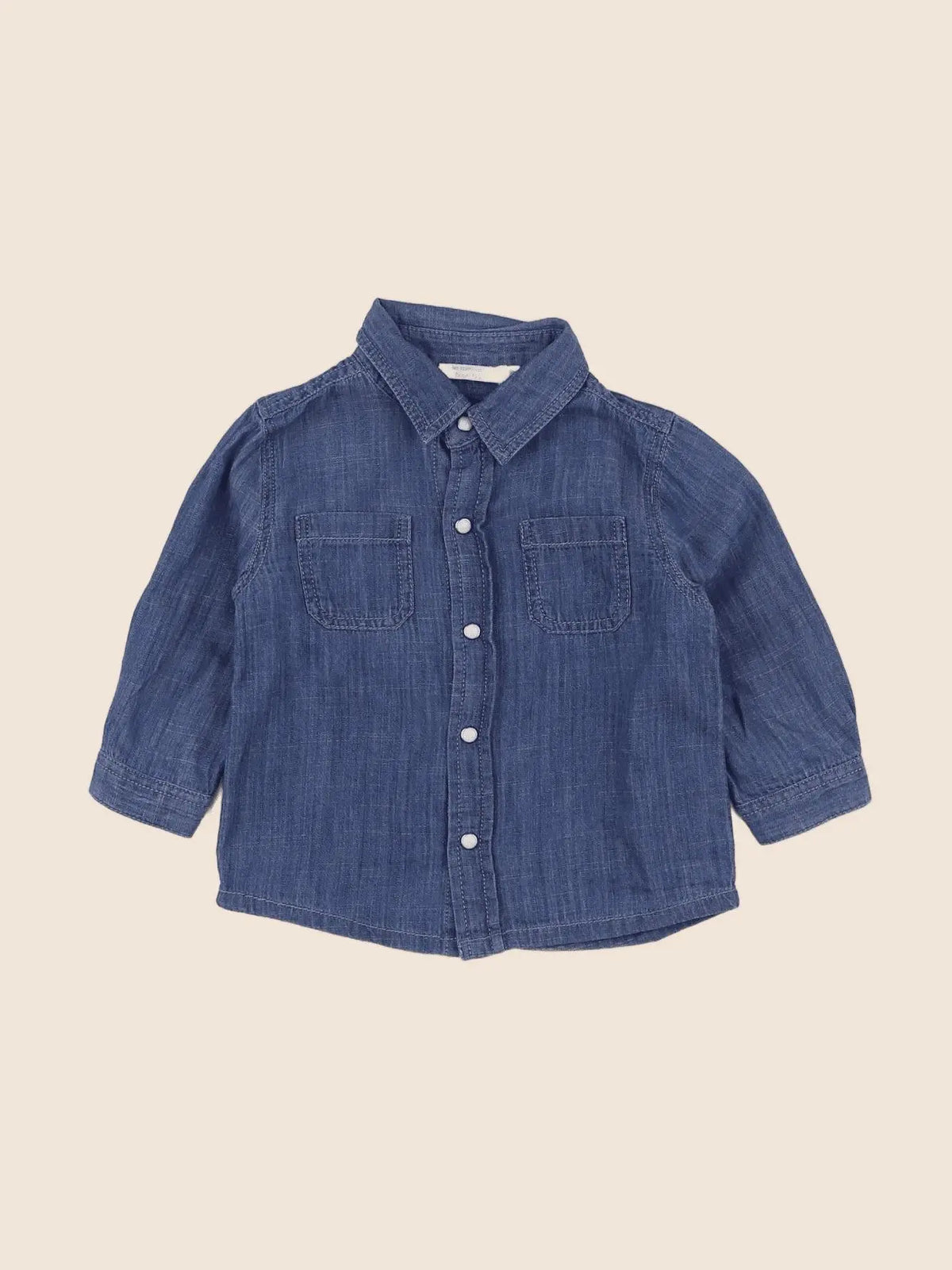 Boutchou - chemise bleu - 9 mois