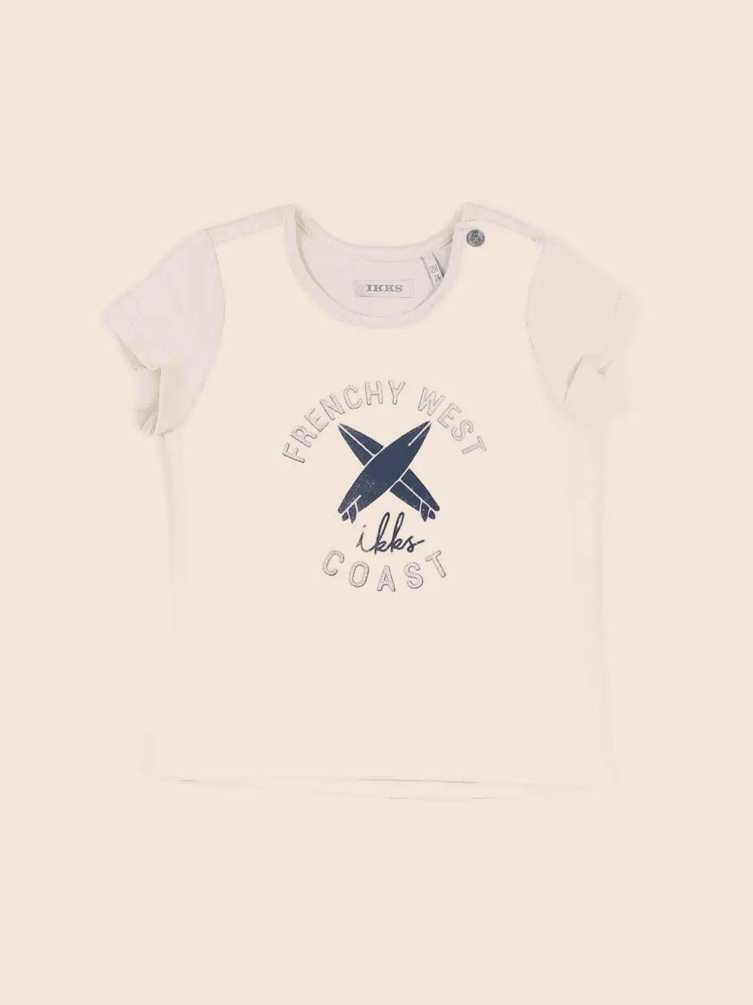 IKKS - tee-shirt beige - 12 mois
