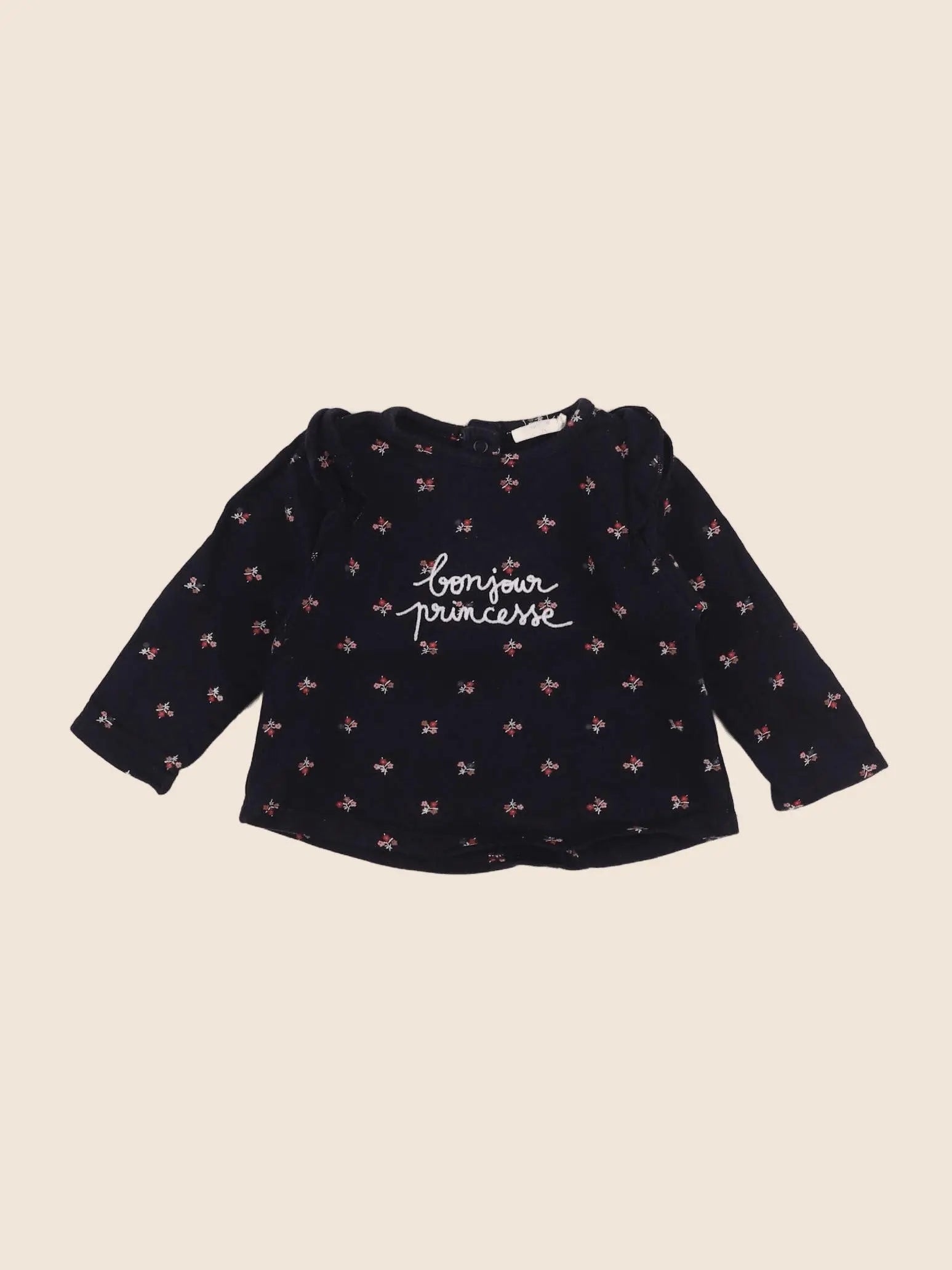 Boutchou - sweat bleu - 12 mois